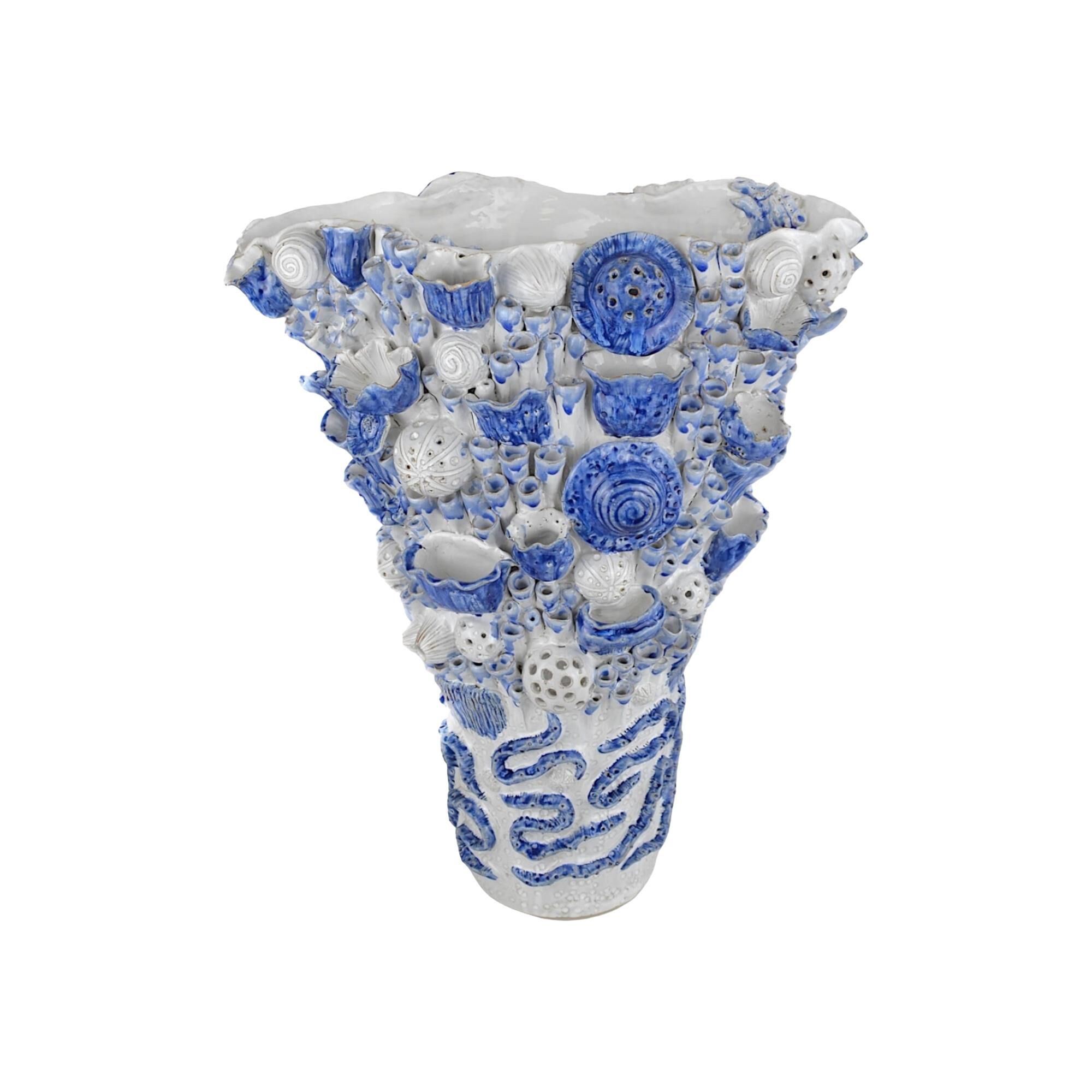 Shown in White, Blue finish