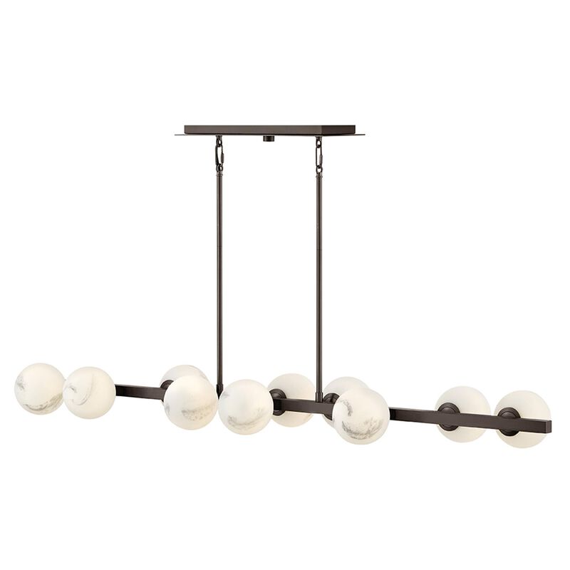 Selene Medium Linear Chandelier by Fredrick Ramond