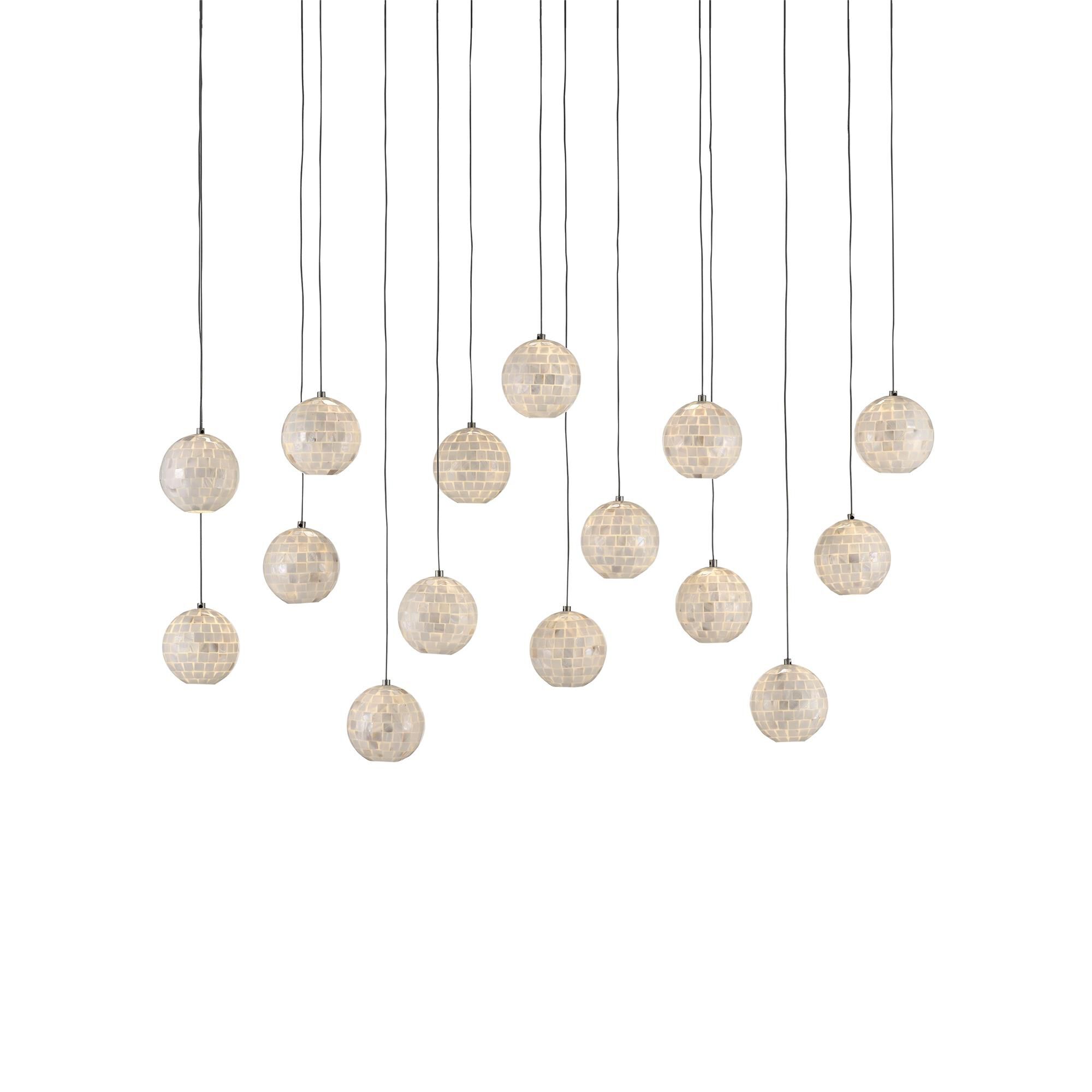 Shown in Painted Silver - Pearl finish and Metal - Mother Of Pearl shade
