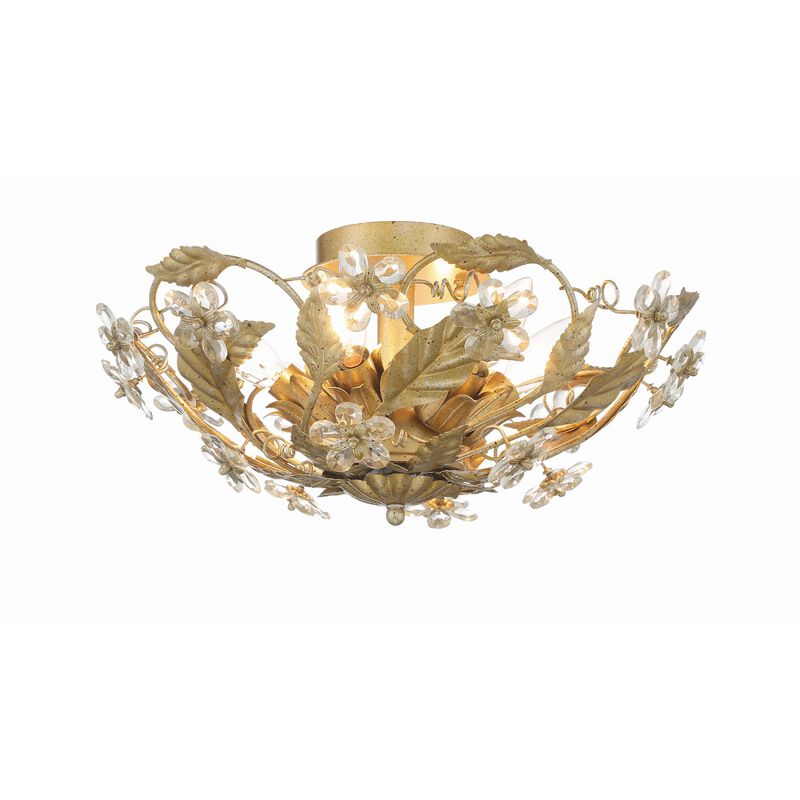 Paris Market 16 Inch 6 Light Semi Flush Mount by Crystorama