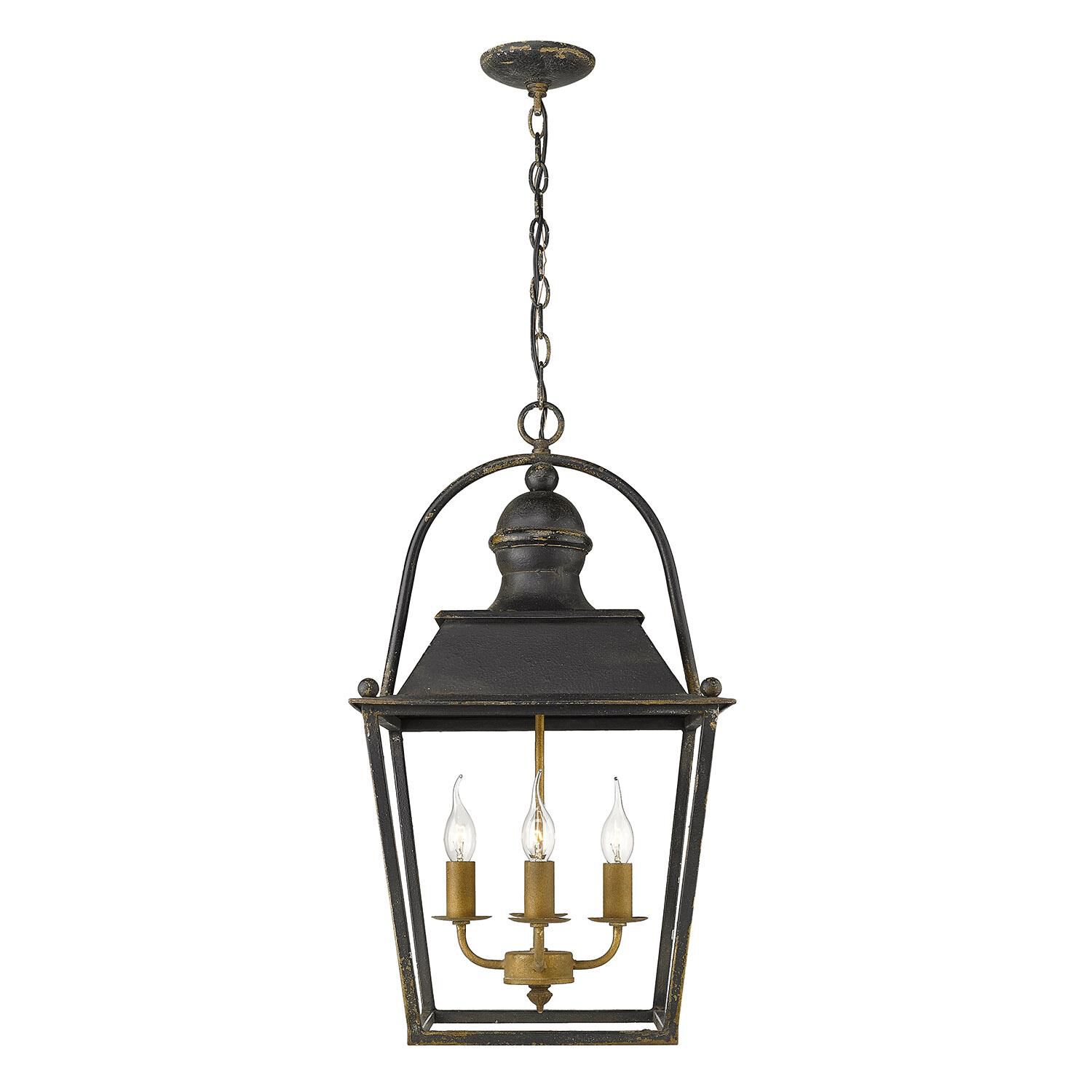 Christoff Cage Pendant by Golden Lighting