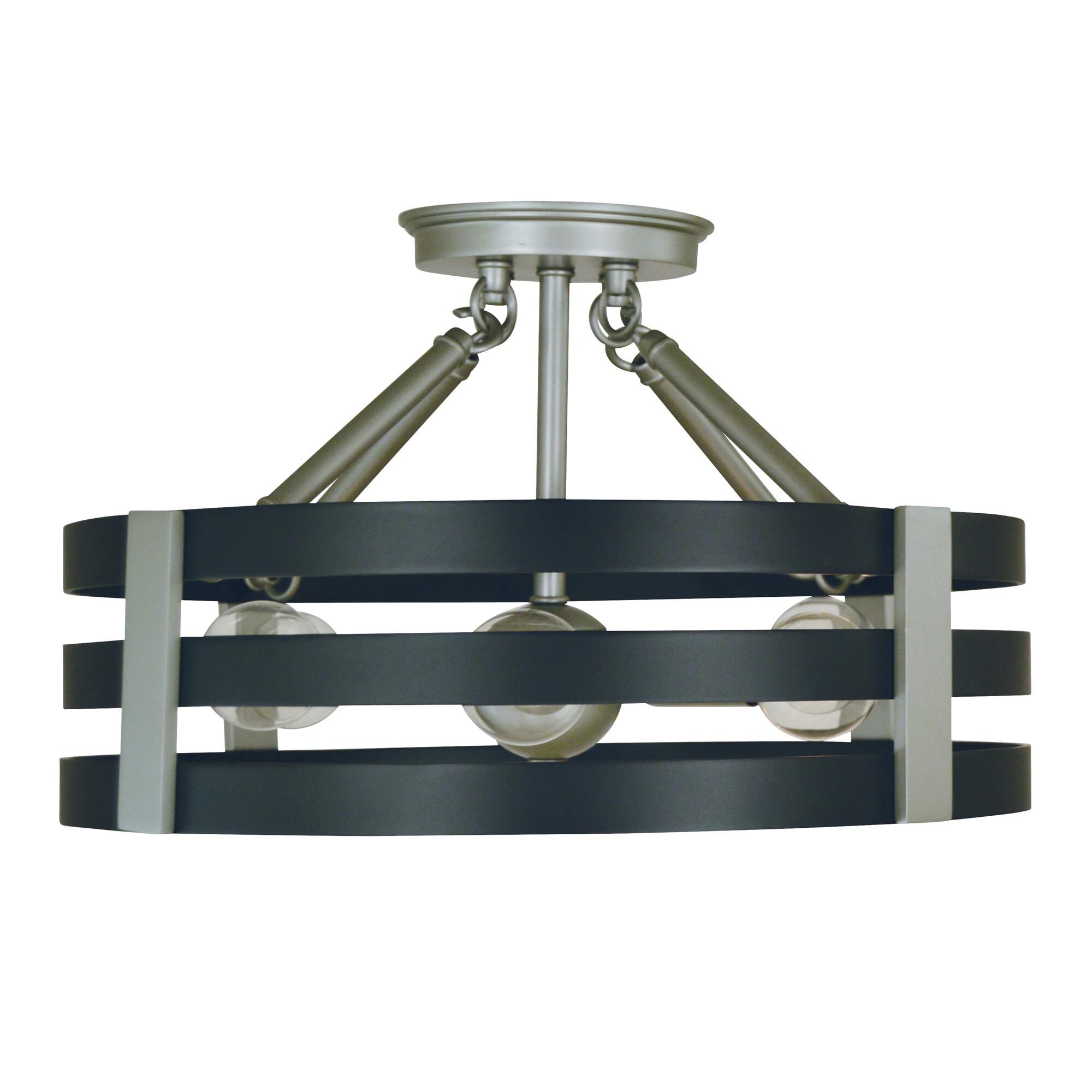Shown in Satin Pewter/Matte Black finish