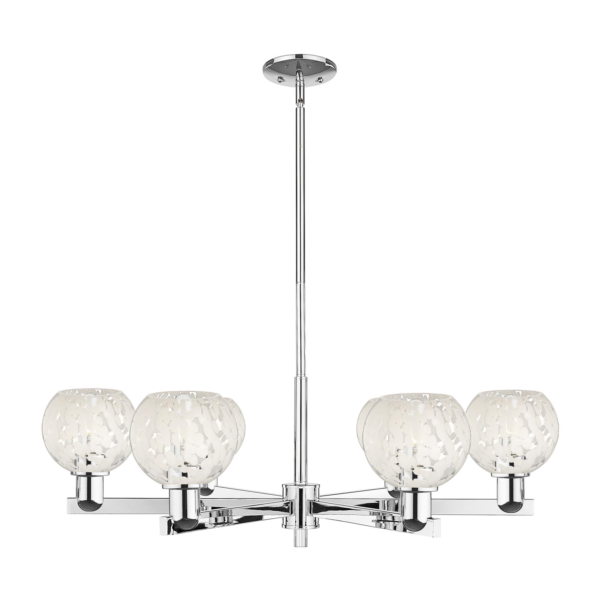 Bruno Marashlian White Mouchette 36 Inch Chandelier by Innovations Lighting