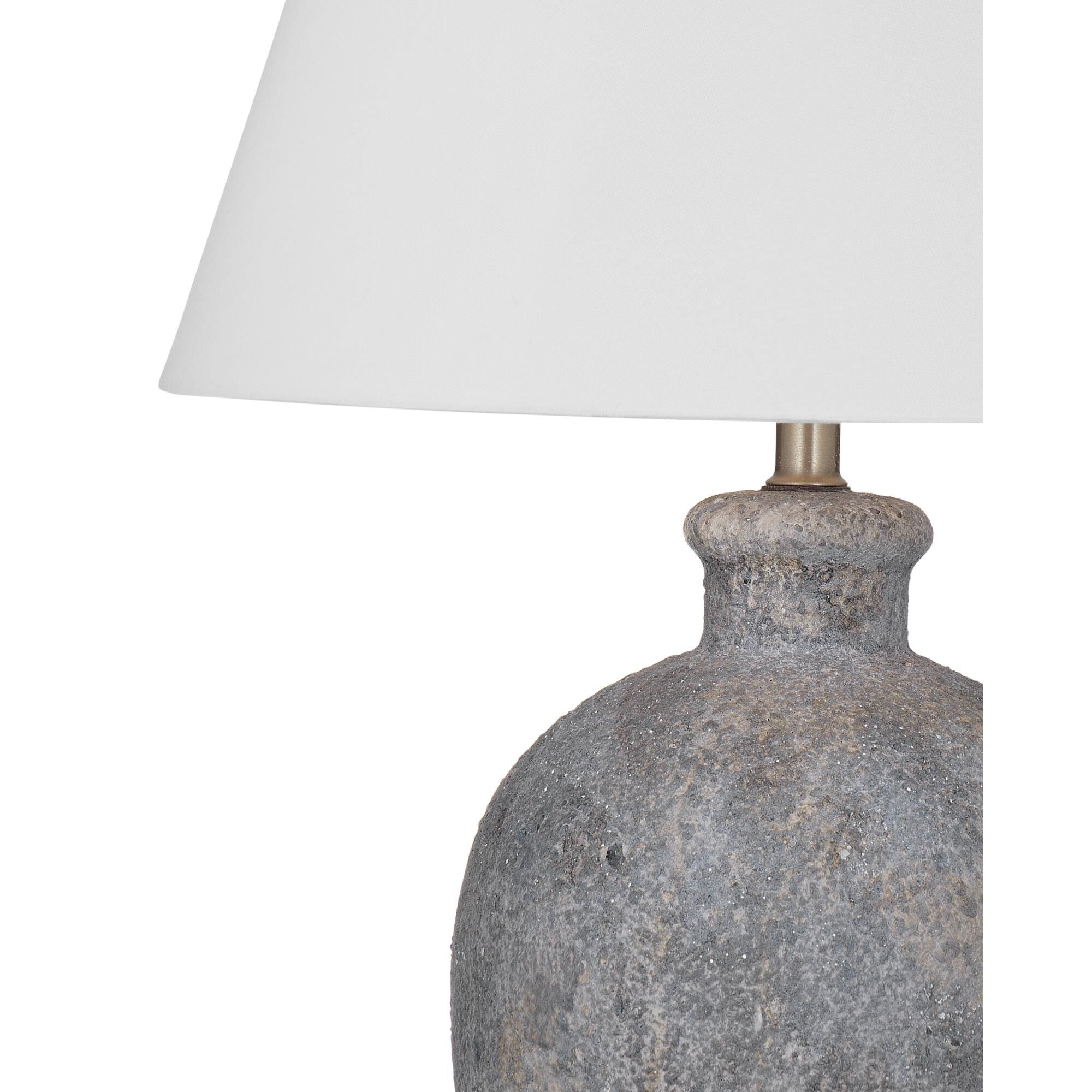 Shown in Weathered Gray and White finish and White shade