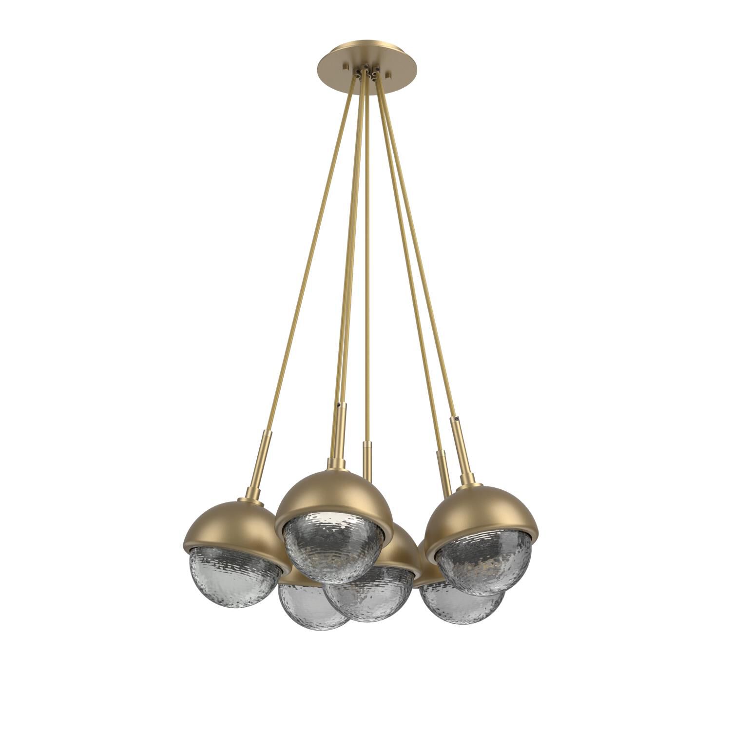 Shown in Gilded Brass finish and Smoke glass and Metal Shade Matching Finish accent