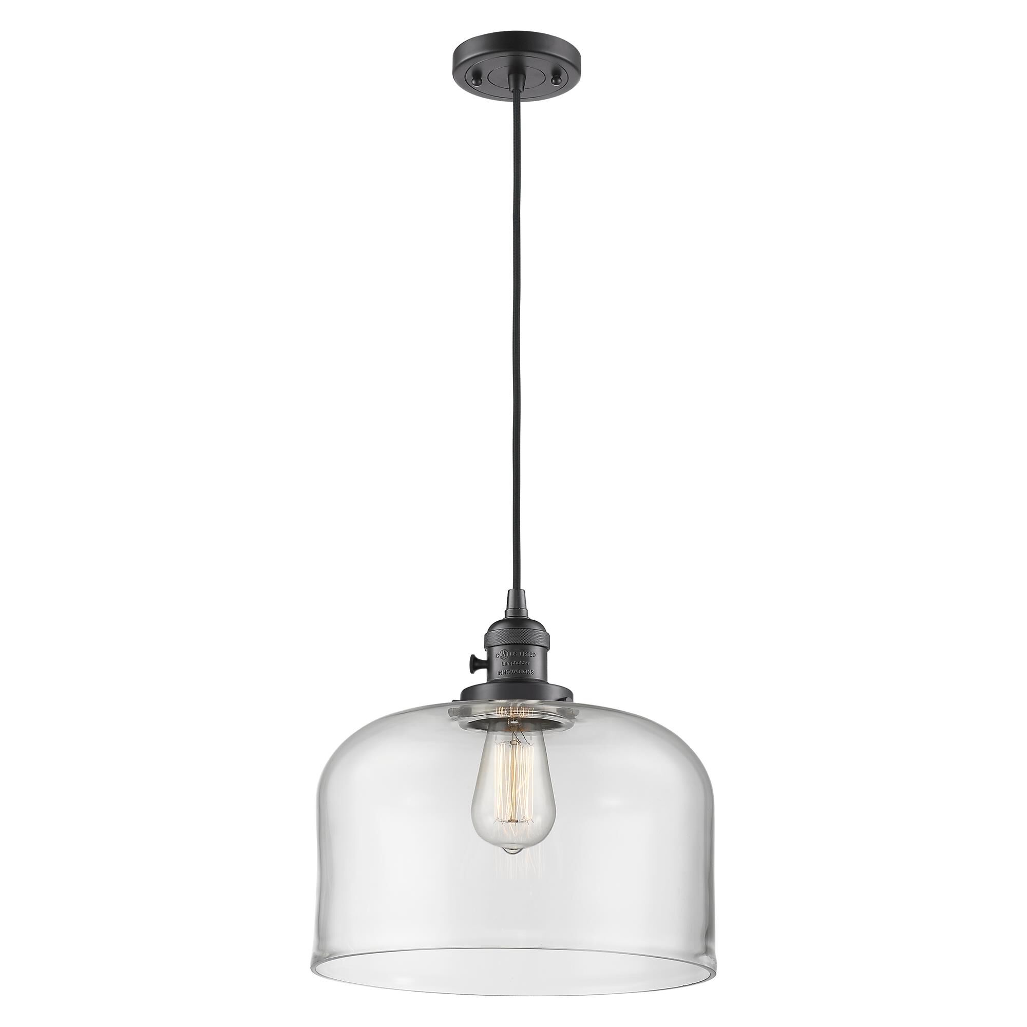 Shown in Oil Rubbed Bronze finish and Clear glass