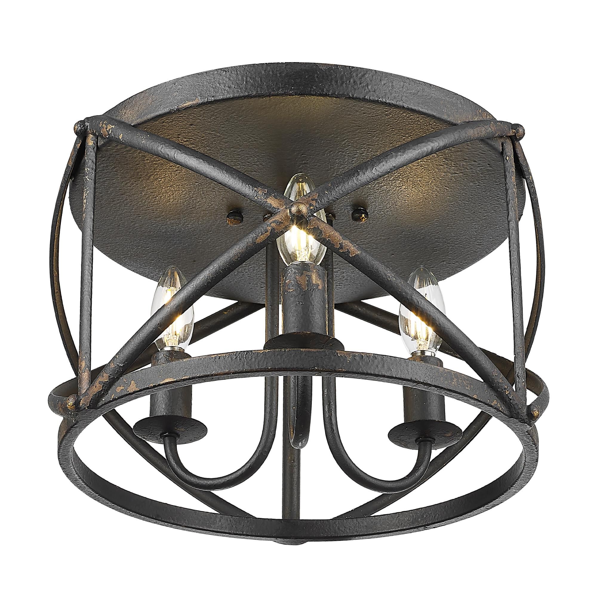 Alcott 15 Inch Flush Mount by Golden Lighting