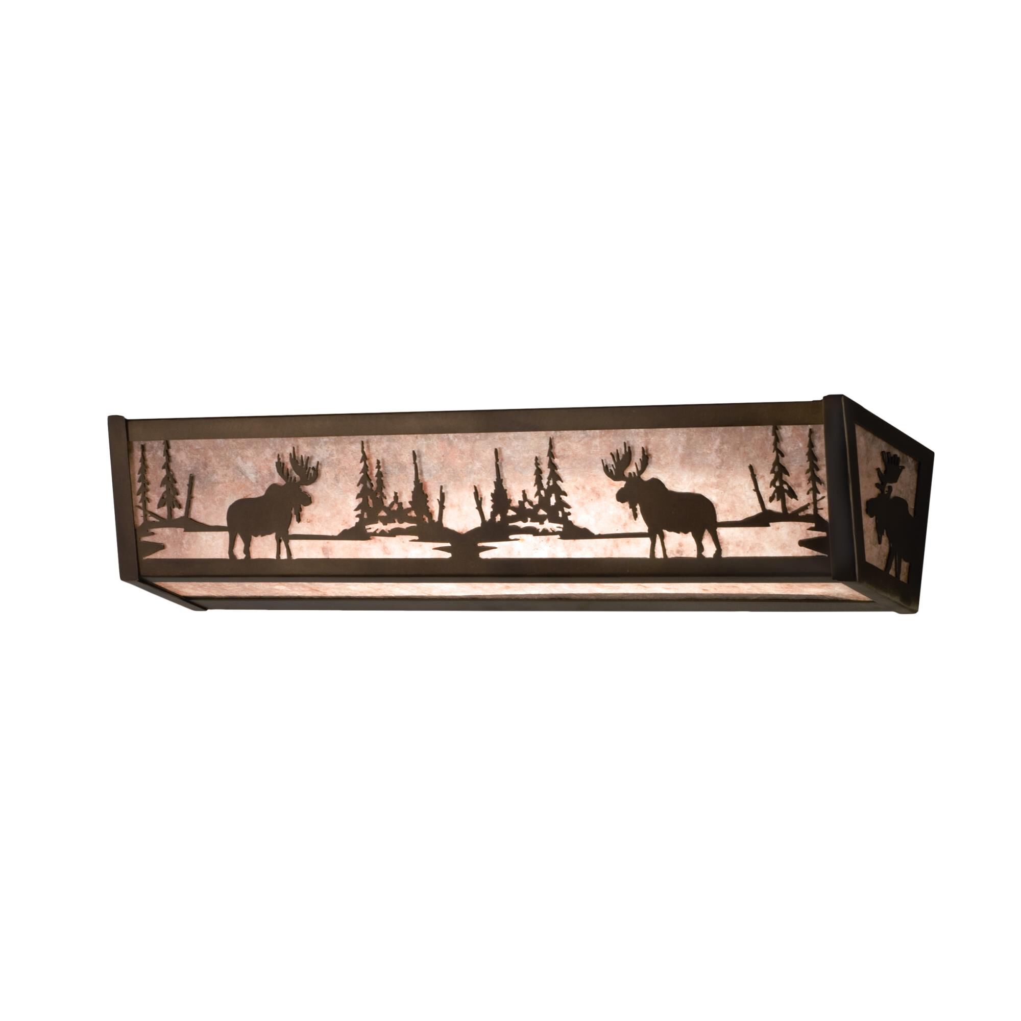 Moose At Lake 24 Inch 4 Light Bath Vanity Light by Meyda Lighting