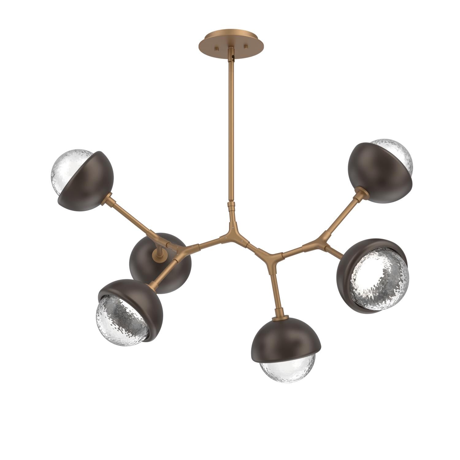 Levi Wilson Cabochon 31 Inch Linear Suspension Light by Hammerton Studio