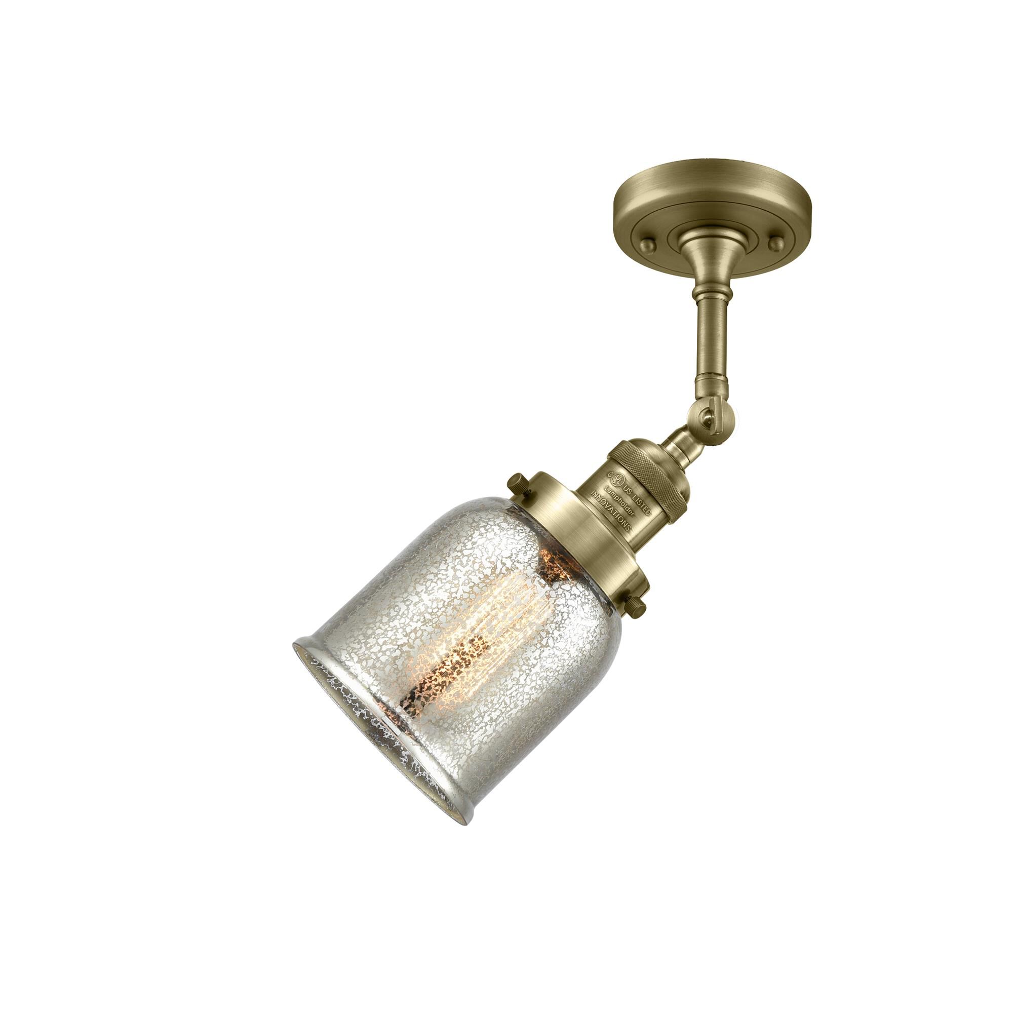 Bruno Marashlian Small Bell 5 Inch 1 Light Semi Flush Mount by Innovations Lighting
