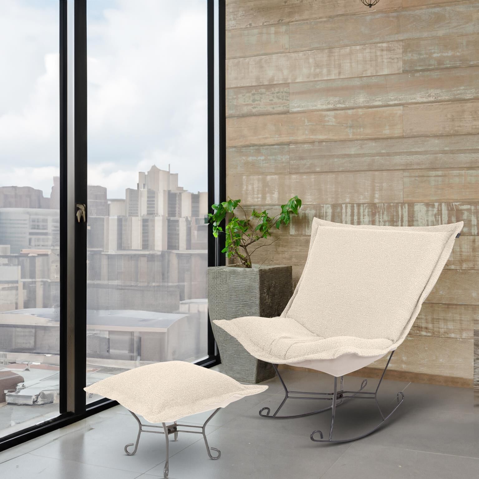 The Barbet Puff Accent Chair by Howard Elliott Collection