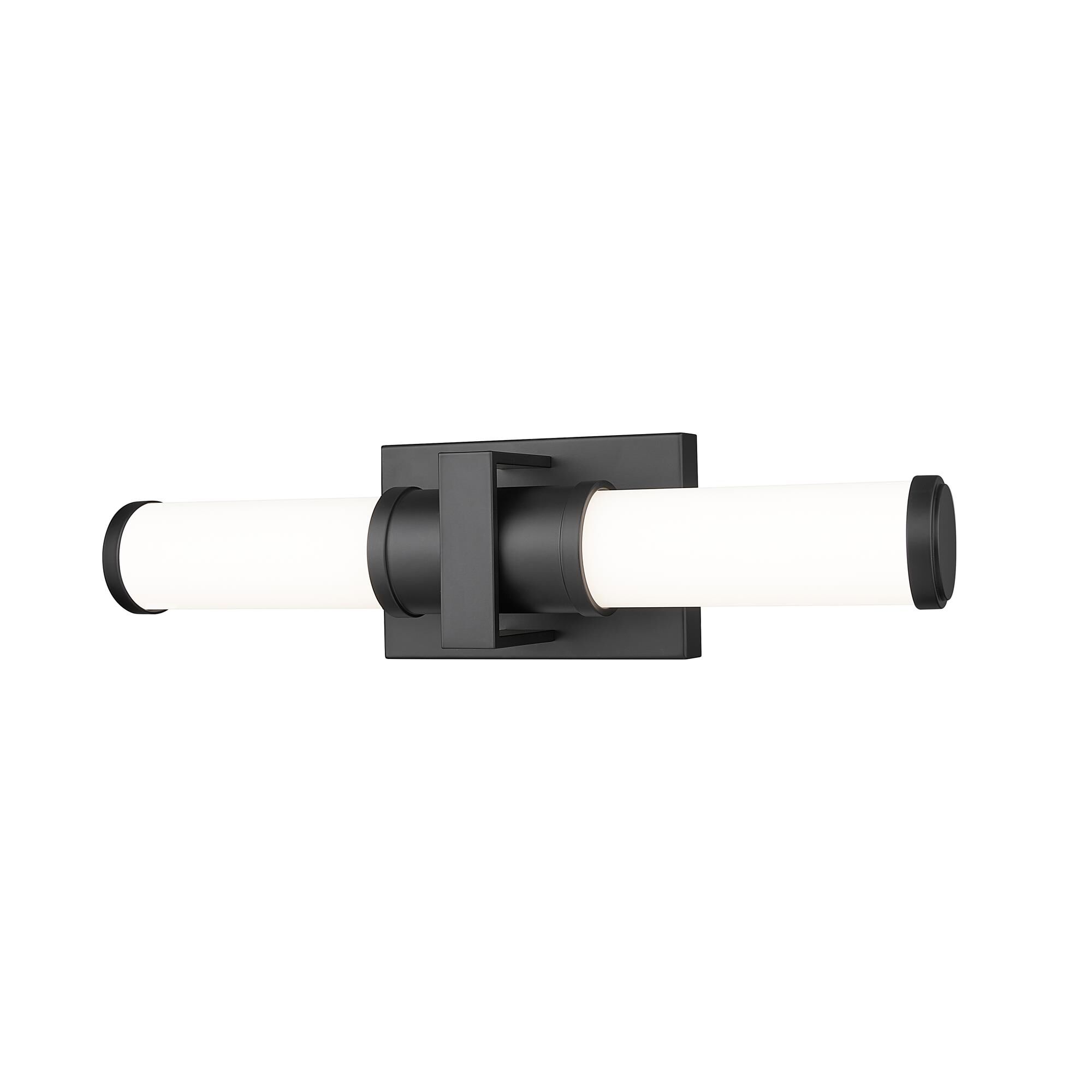 Shown in Matte Black finish and Opal White glass and Opal White shade
