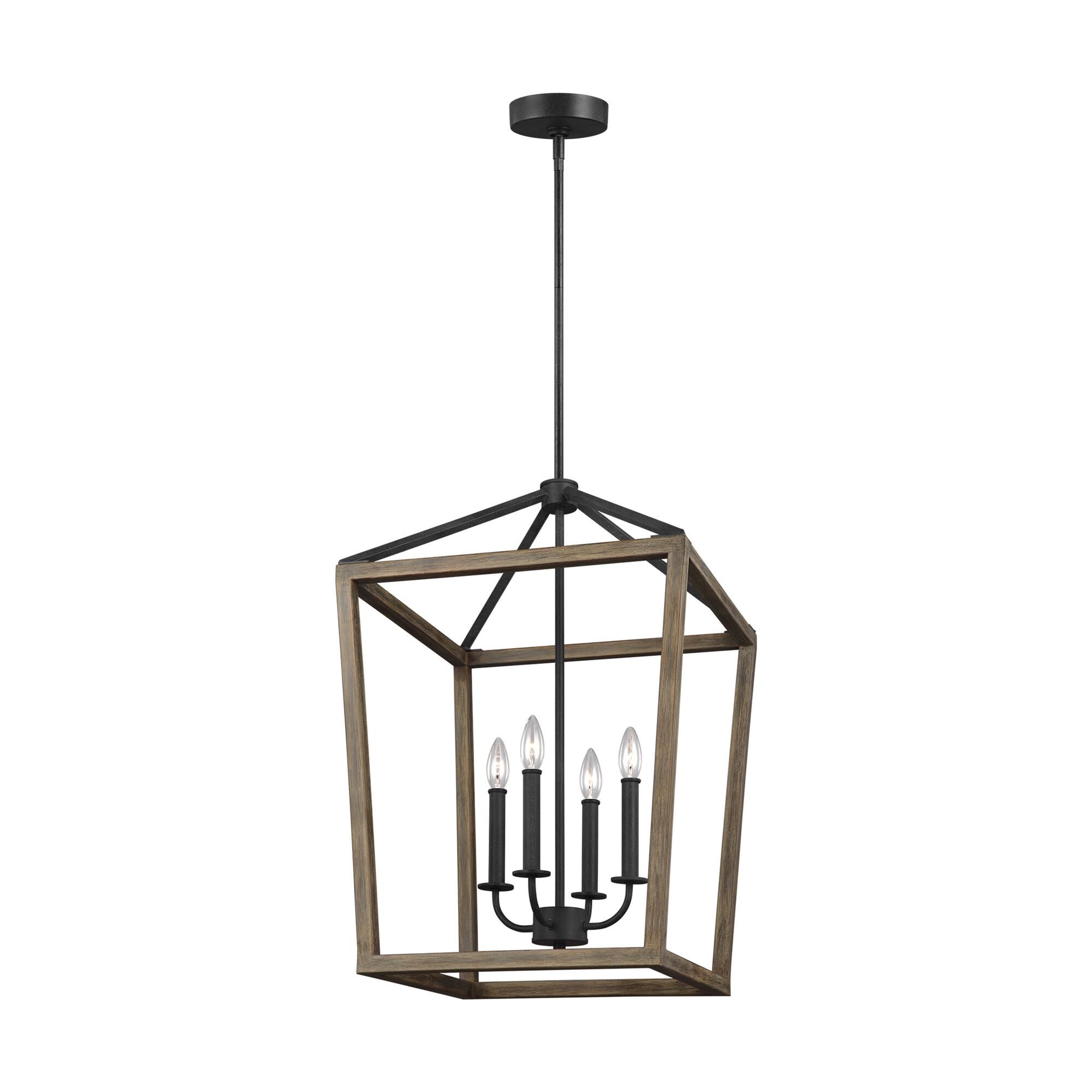 Shown in Weathered Oak Wood - Antique Forged Iron finish