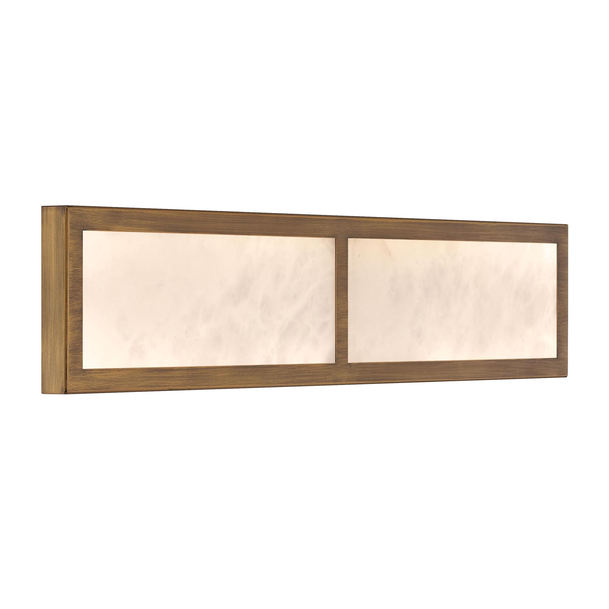 Shown in Ashen Gold finish and White glass and Alabaster Stone shade