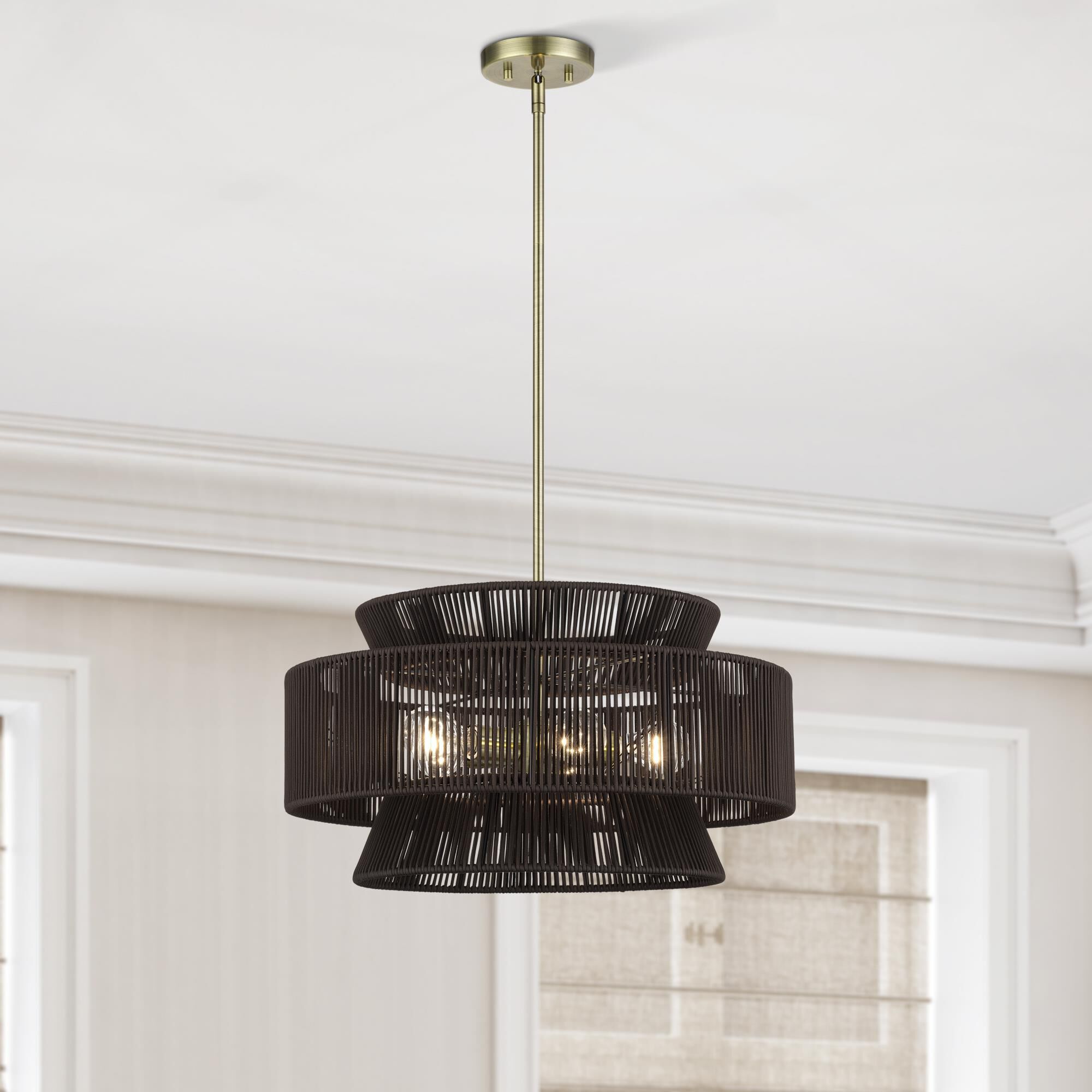 Florell 22 Inch Large Pendant by Livex Lighting