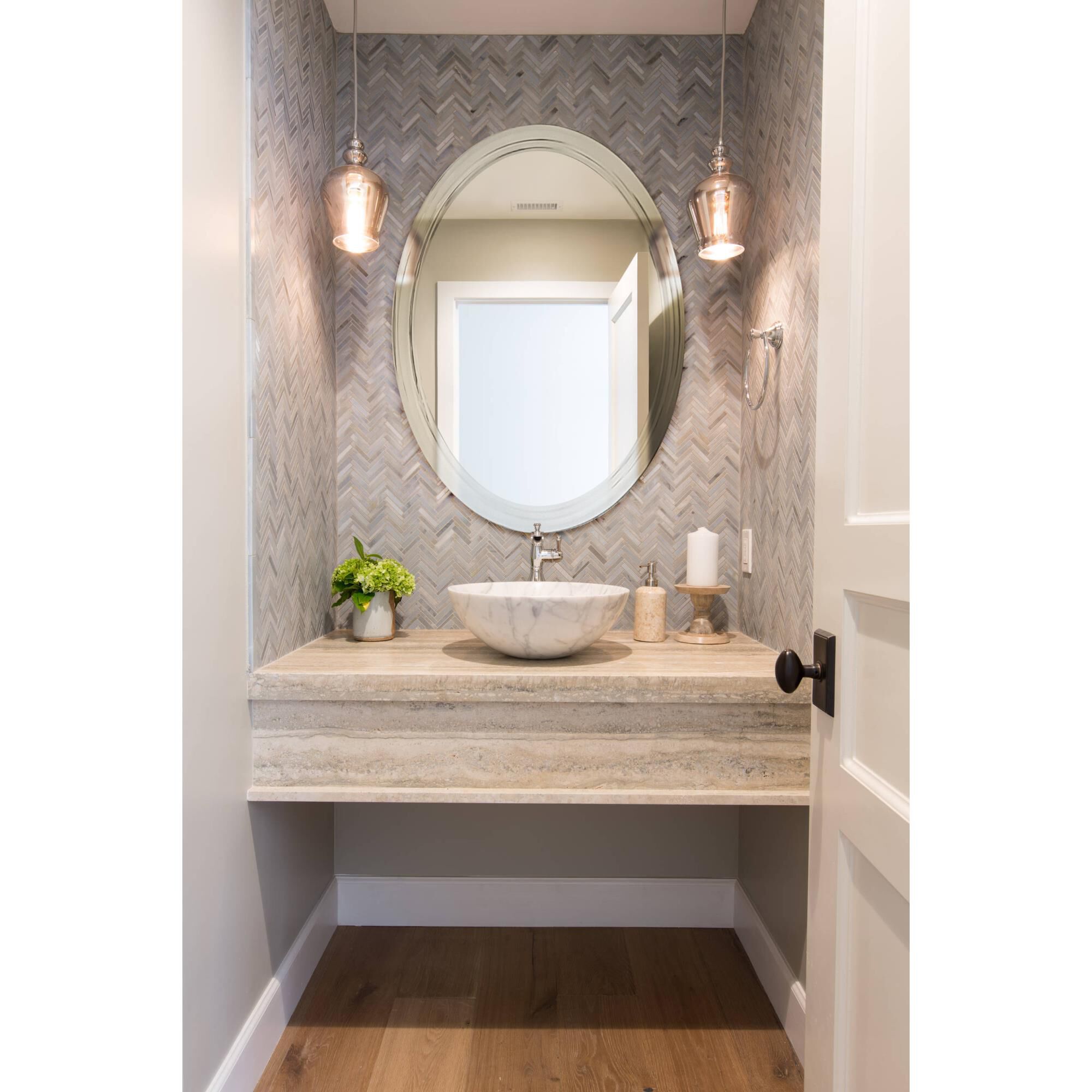 Tri Bev Bathroom Mirrors by Decor Wonderland