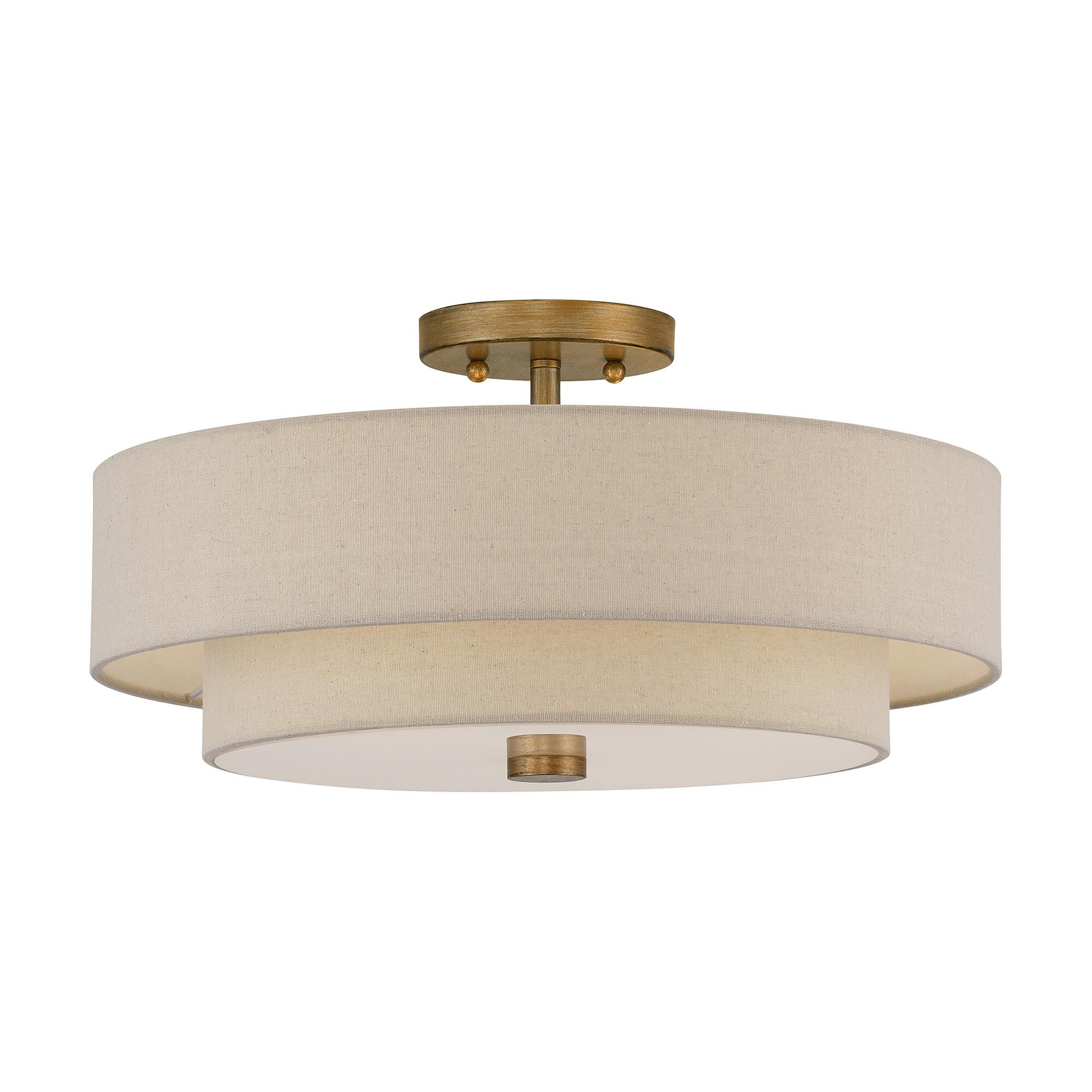 Bellingham 18 Inch Semi Flush Mount by Livex Lighting
