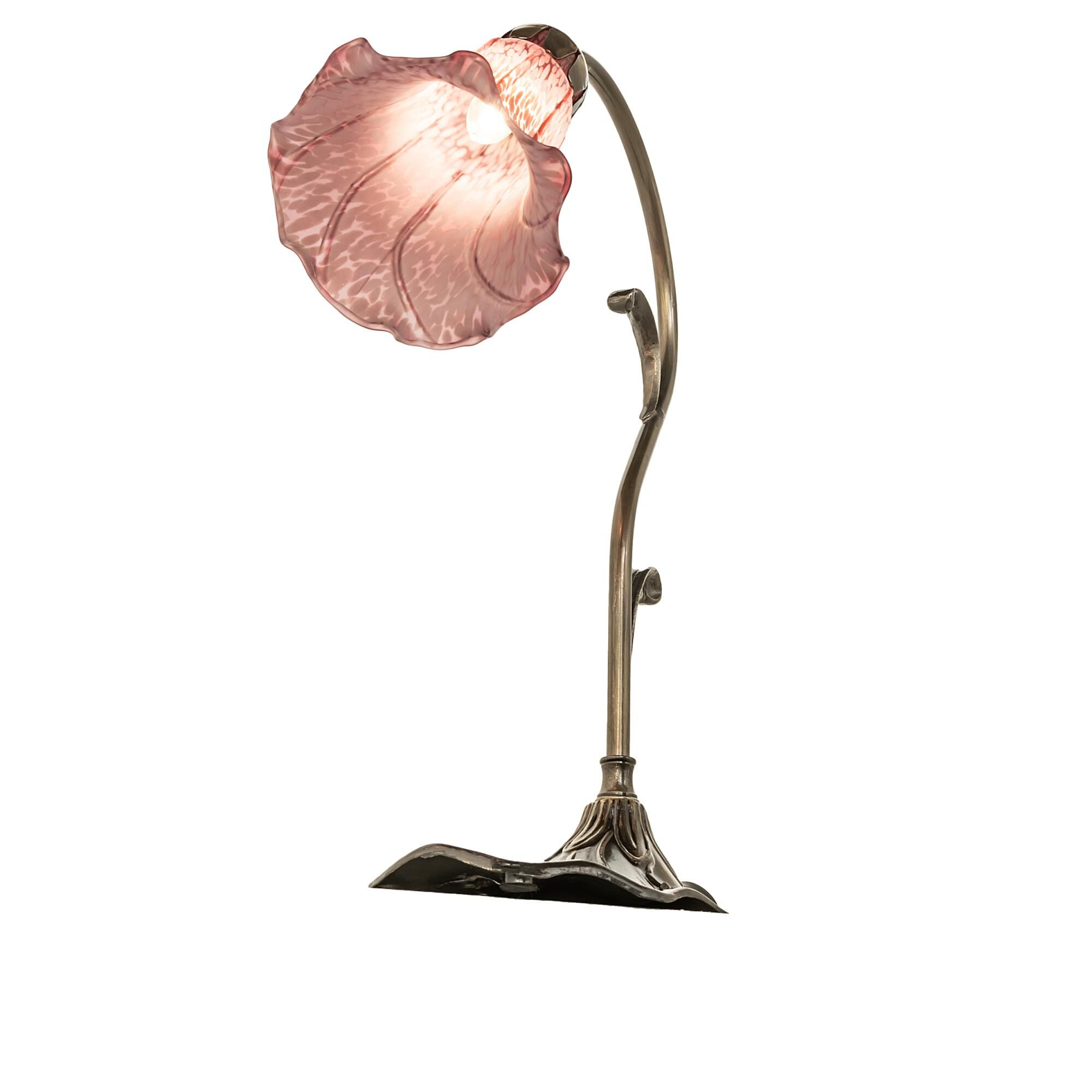 Shown in Antique Brass finish and Violet glass