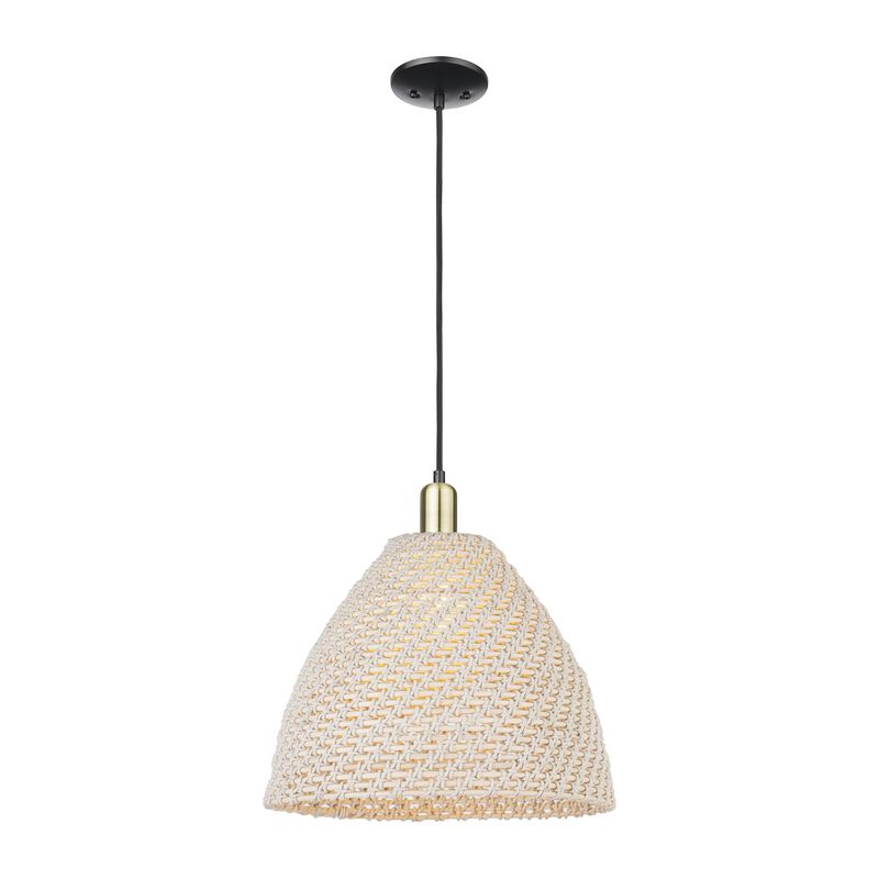 Bruno Marashlian Natural Ballston Dome 16 Inch Large Pendant by Innovations Lighting