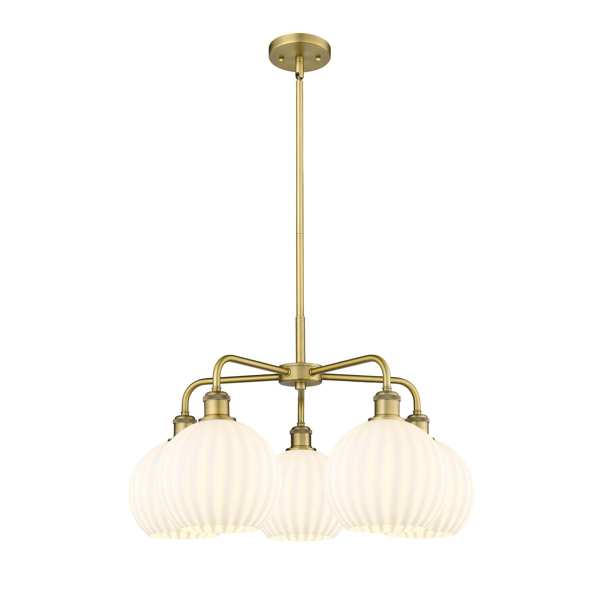 Bruno Marashlian White Venetian 26 Inch Chandelier by Innovations Lighting