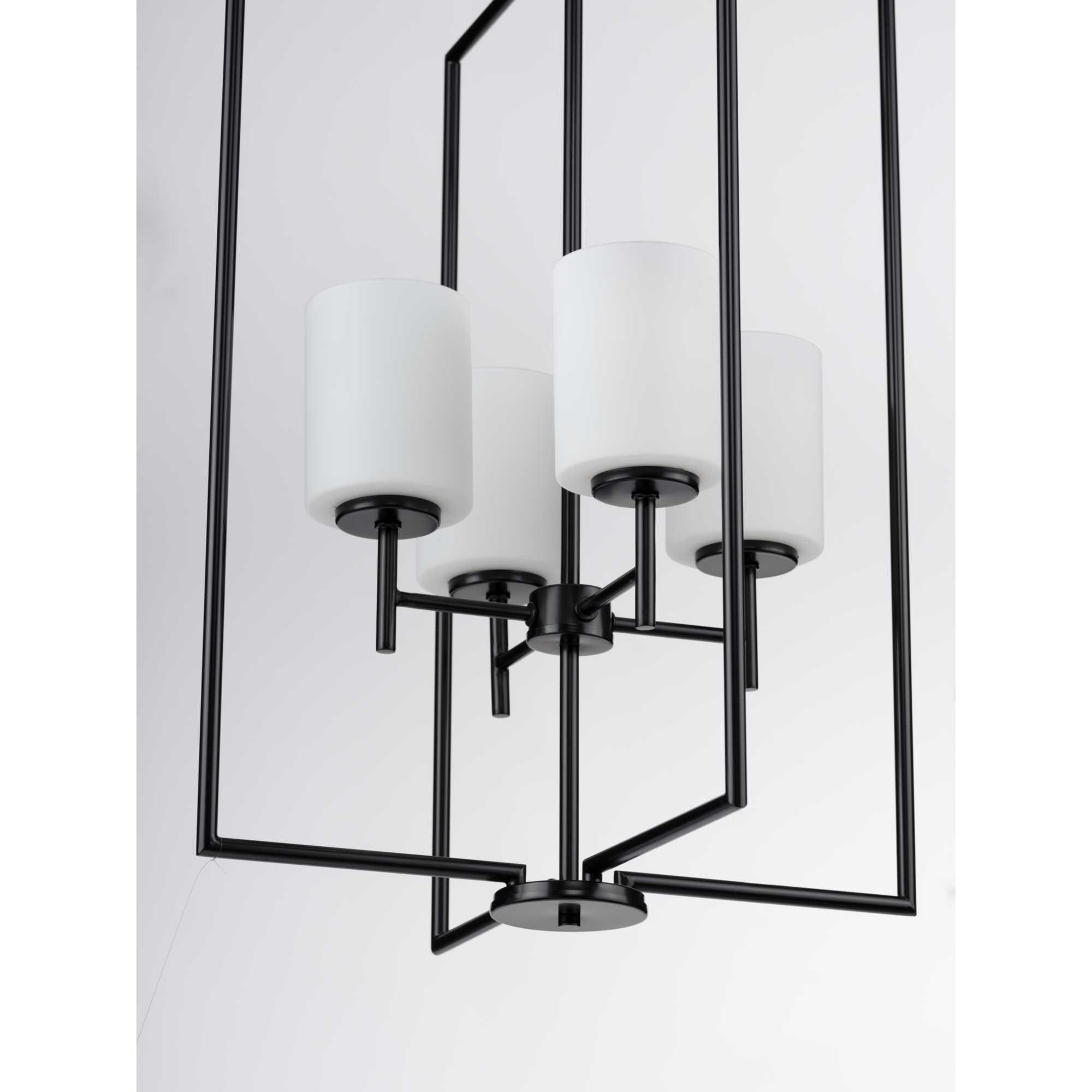 Shown in Black finish and Etched White glass