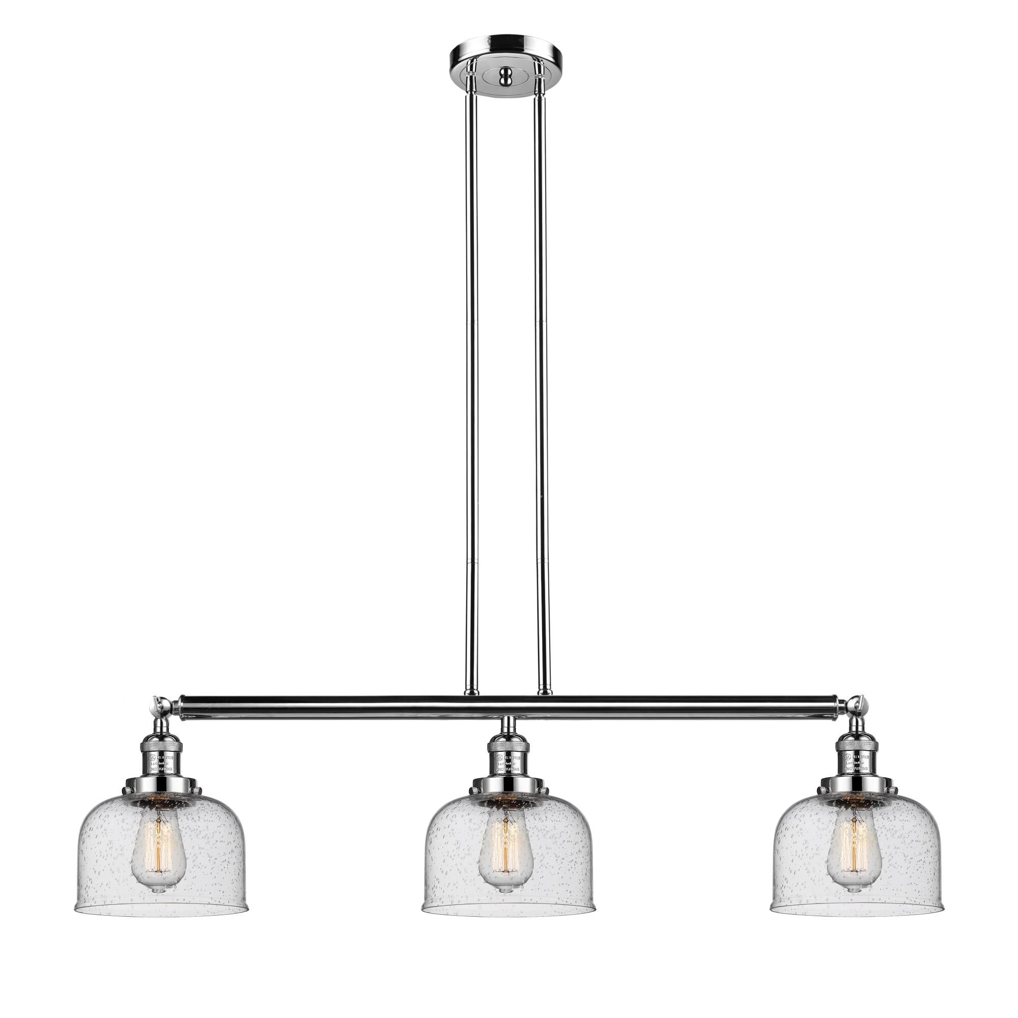 Bruno Marashlian Large Bell 36 Inch 3 Light Linear Suspension Light by Innovations Lighting