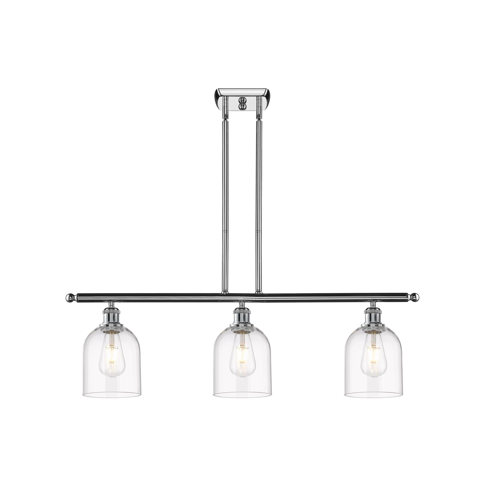 Shown in Polished Chrome finish and Clear glass