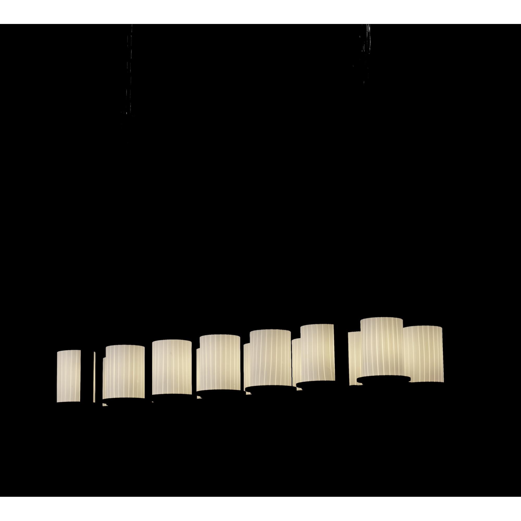 Fusion 42 Inch 14 Light Linear Suspension Light by Justice Design Group