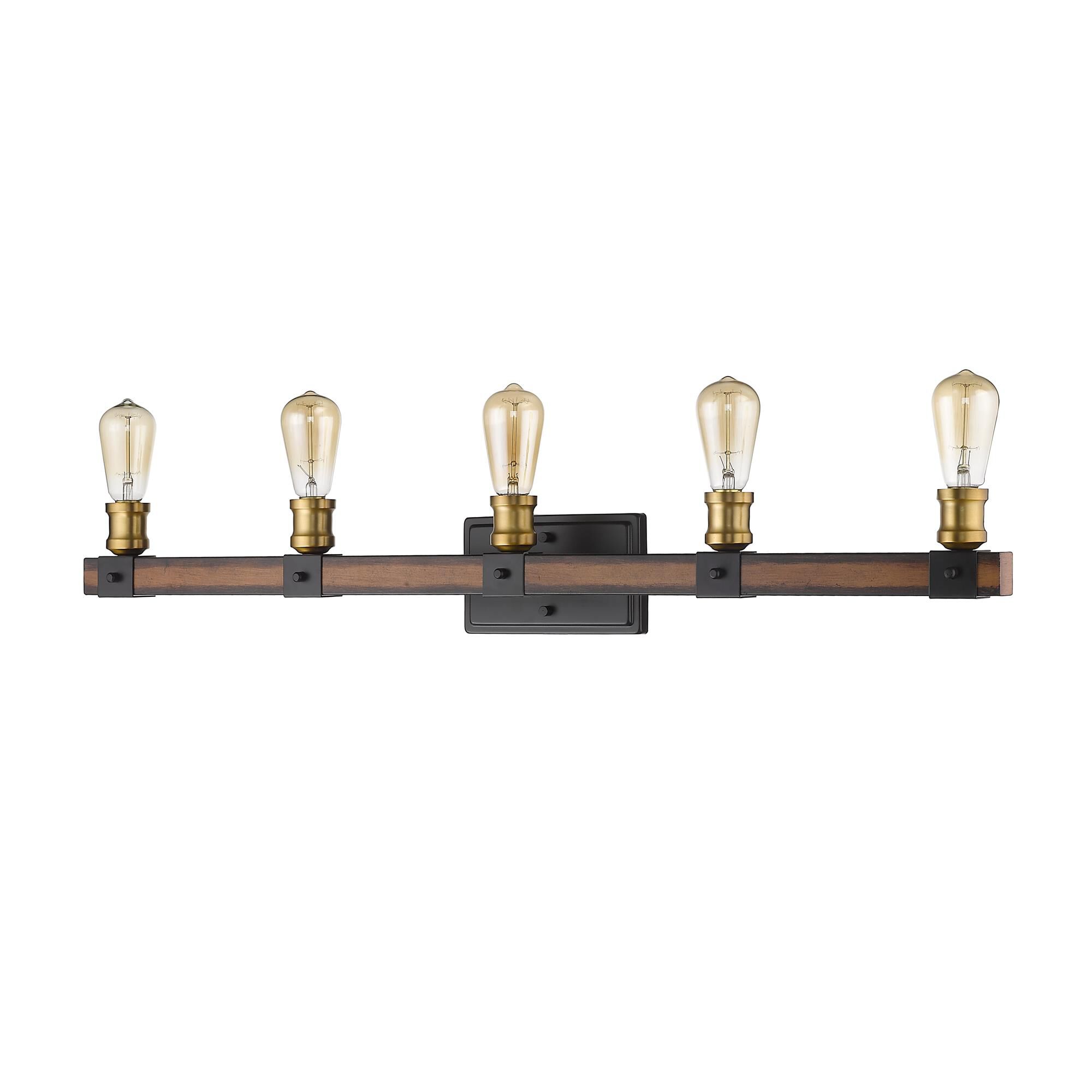 Shown in Rustic Mahogany finish and --- glass and --- shade