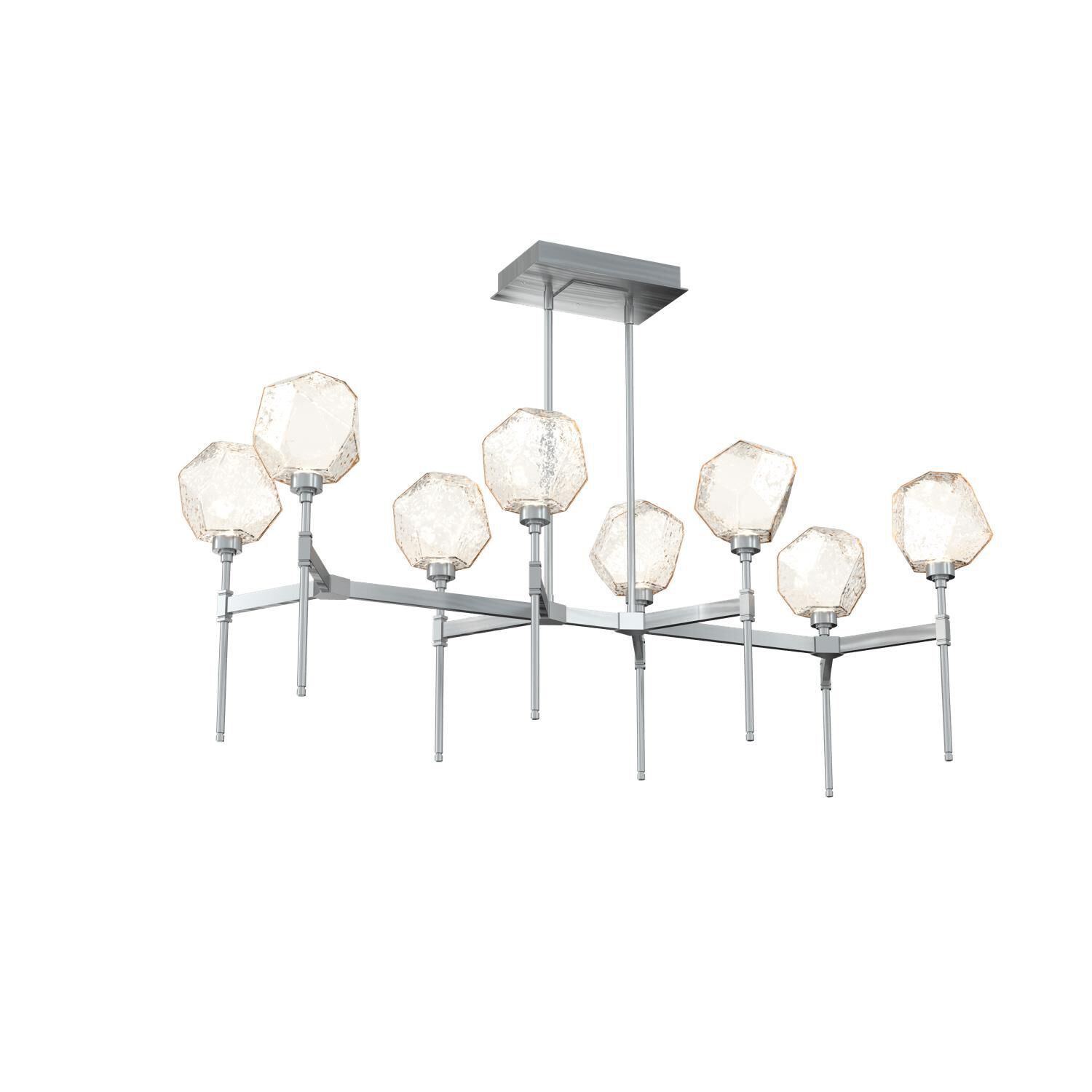 Shown in Classic Silver finish and Amber glass