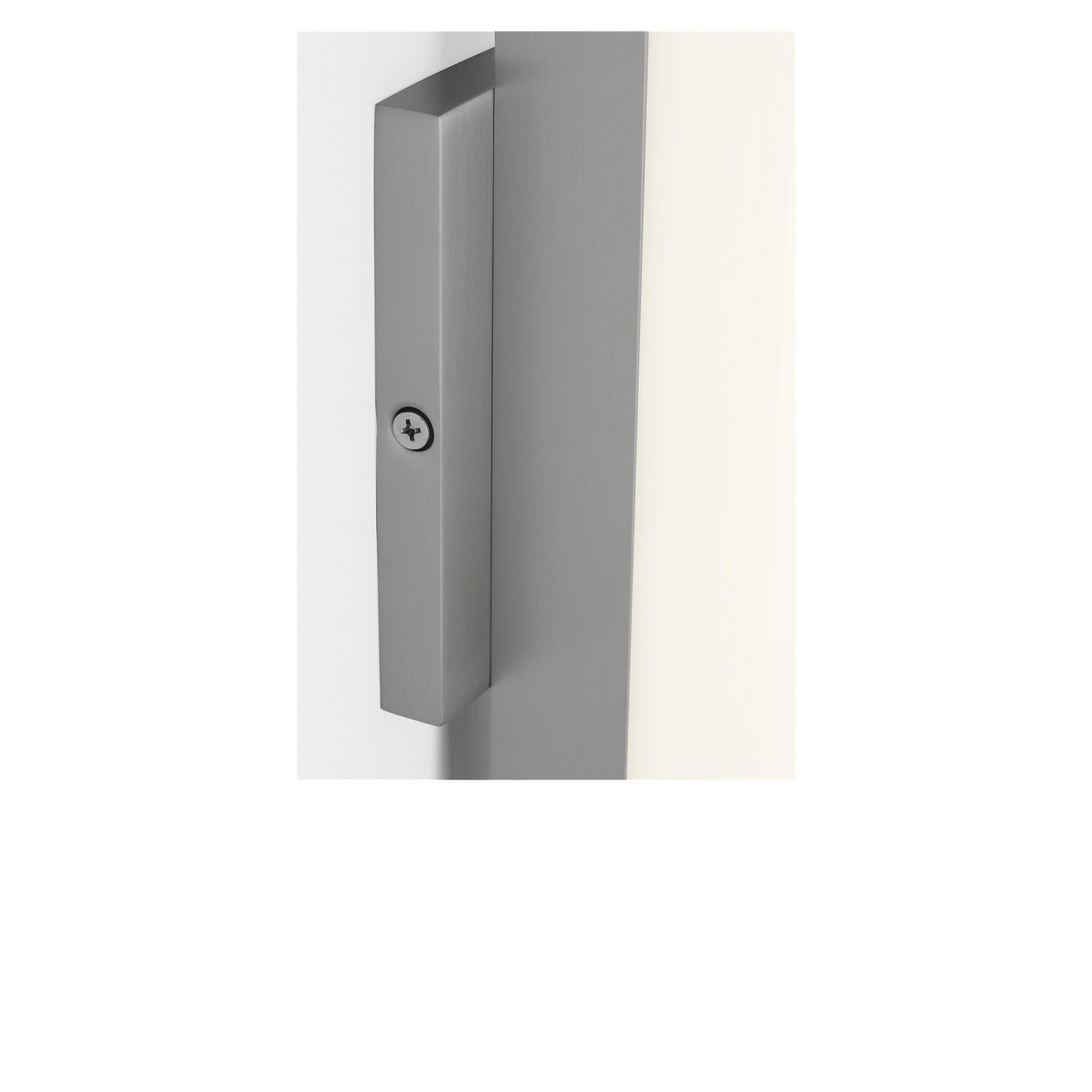 Shown in Brushed Nickel finish and Polycarbonate shade