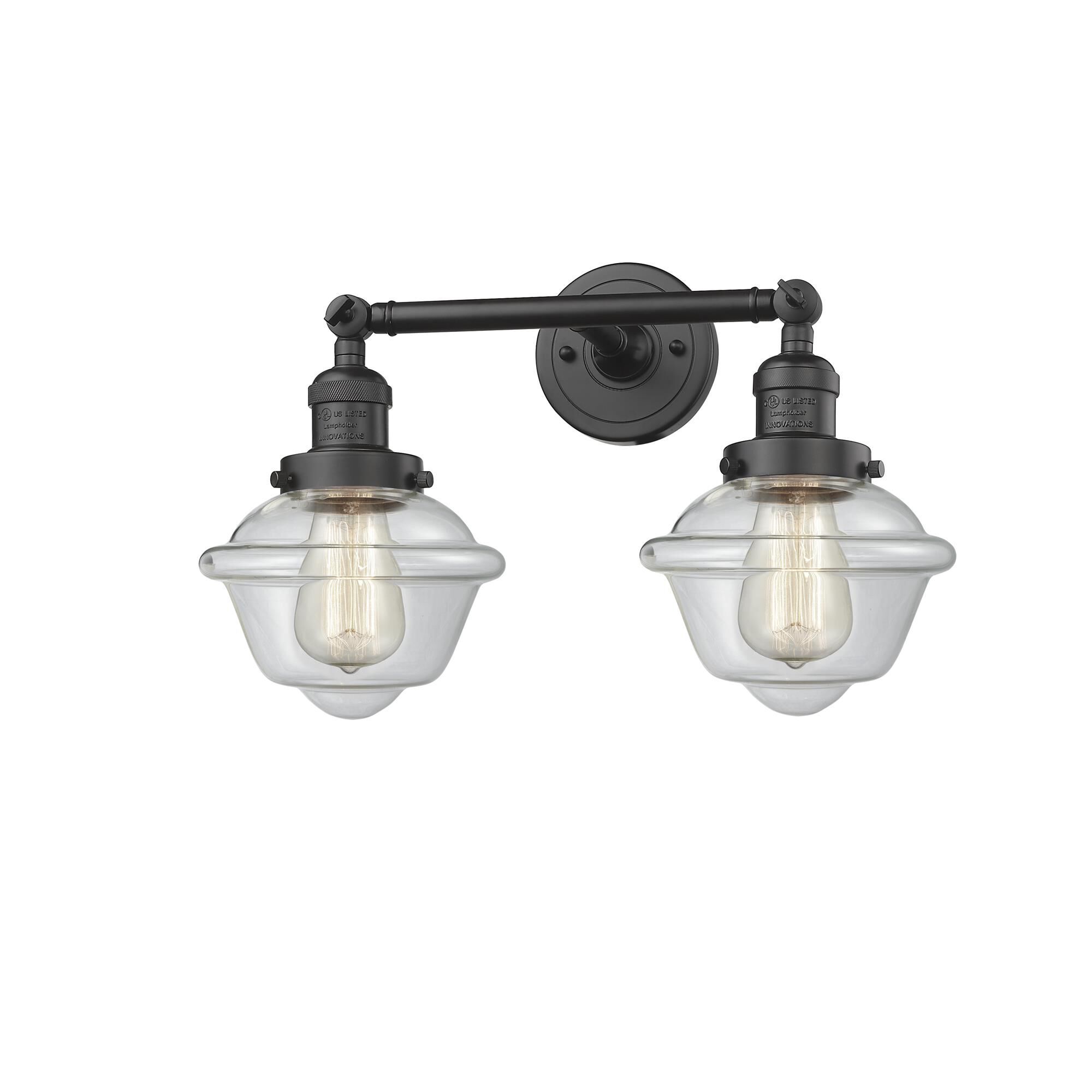 Shown in Oil Rubbed Bronze finish and Clear glass