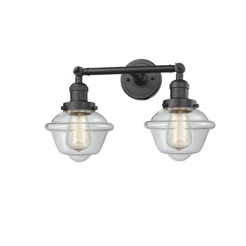 Bruno Marashlian Small Oxford 17 Inch 2 Light Bath Vanity Light by Innovations Lighting