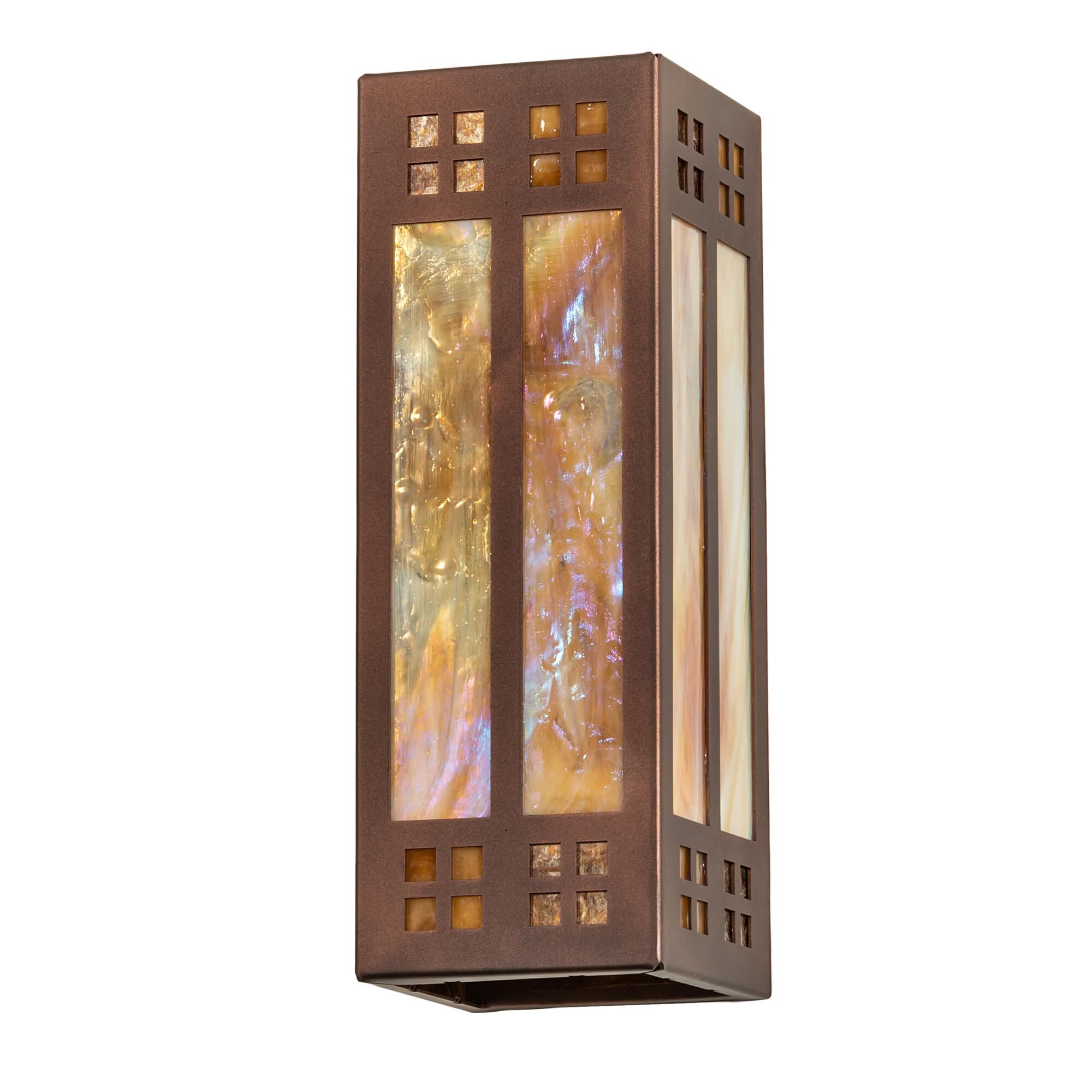 Prairie Loft 14 Inch Tall 2 Light LED Outdoor Wall Light by Meyda Lighting
