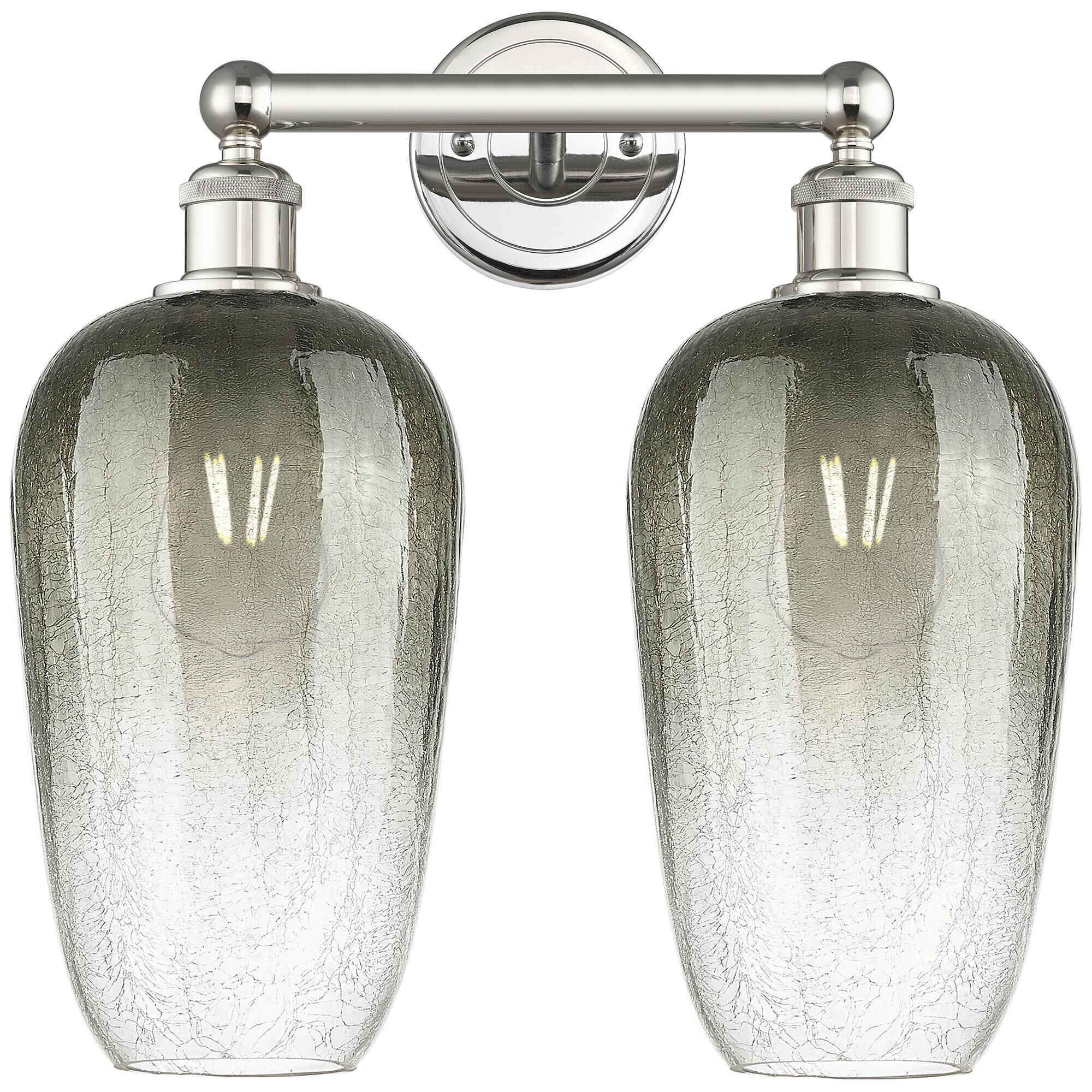 Shown in Polished Nickel finish and Slate glass