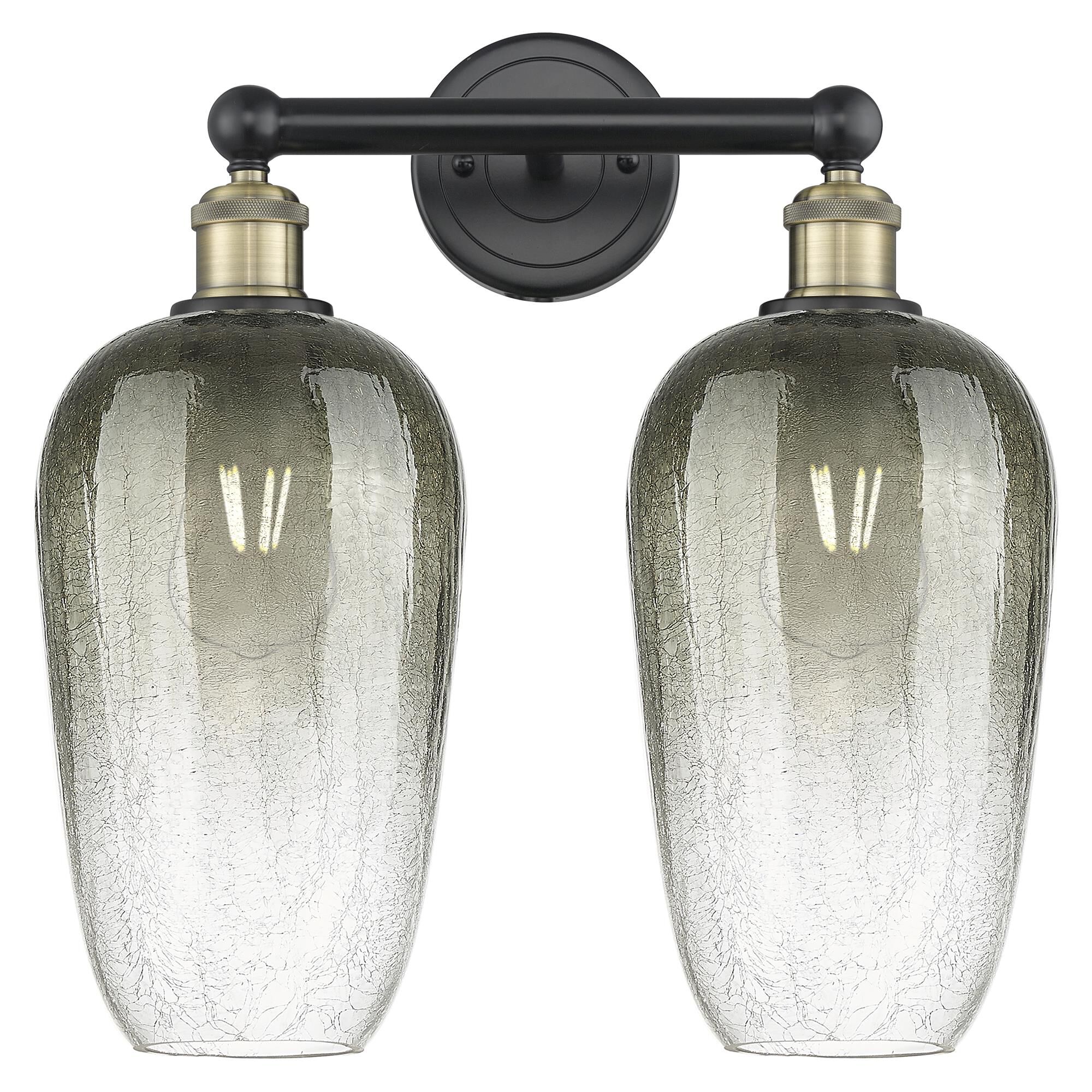 Shown in Black Antique Brass finish and Slate glass