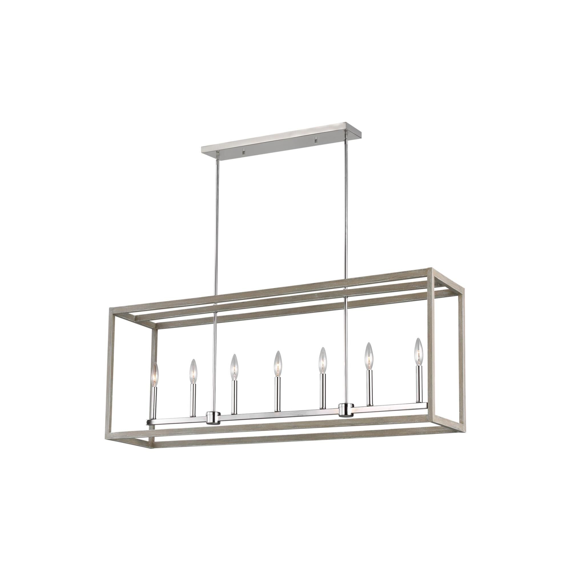 Moffet Street 54 Inch 7 Light Linear Suspension Light by Generation Lighting