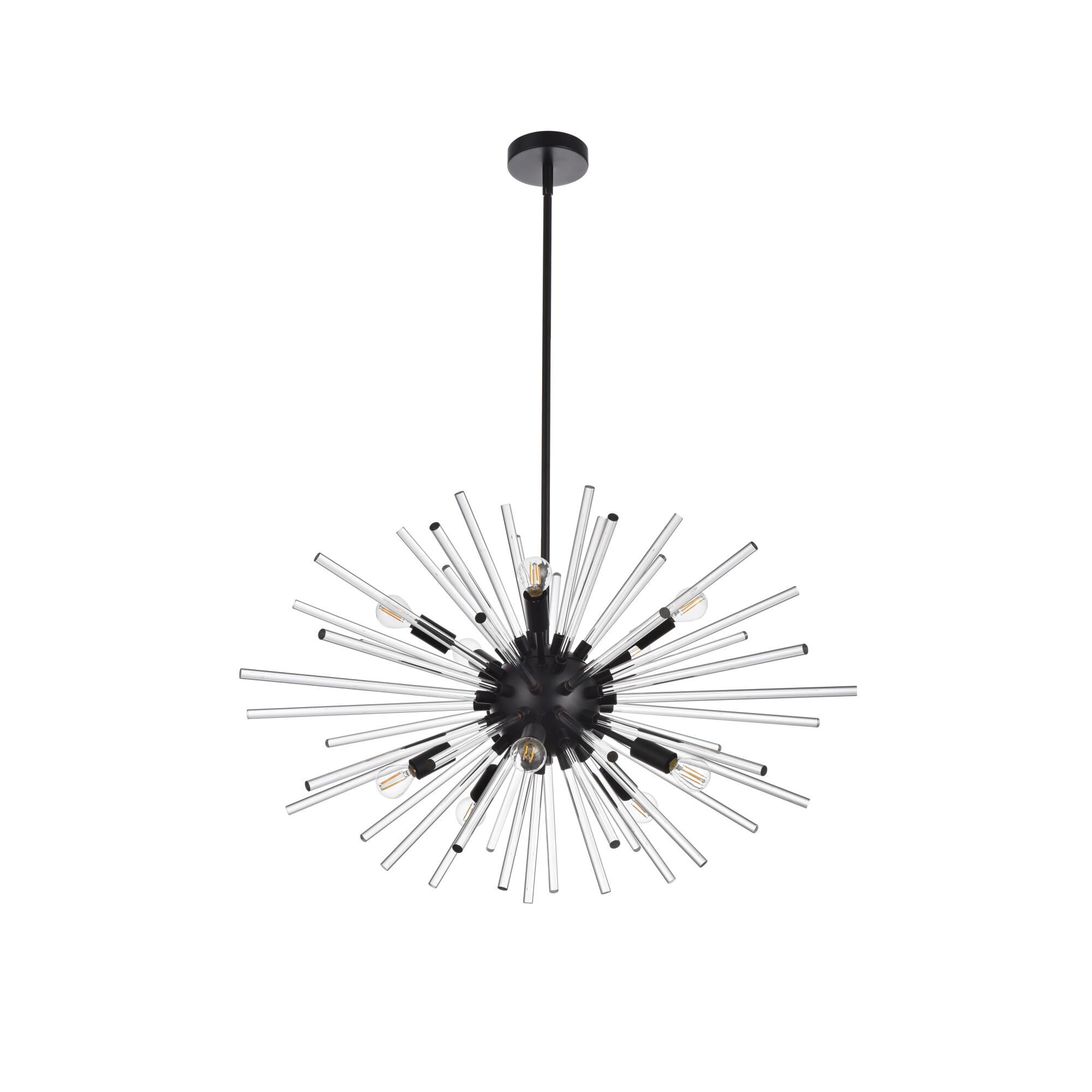 Sienna 32 Inch 10 Light Chandelier by Elegant Lighting