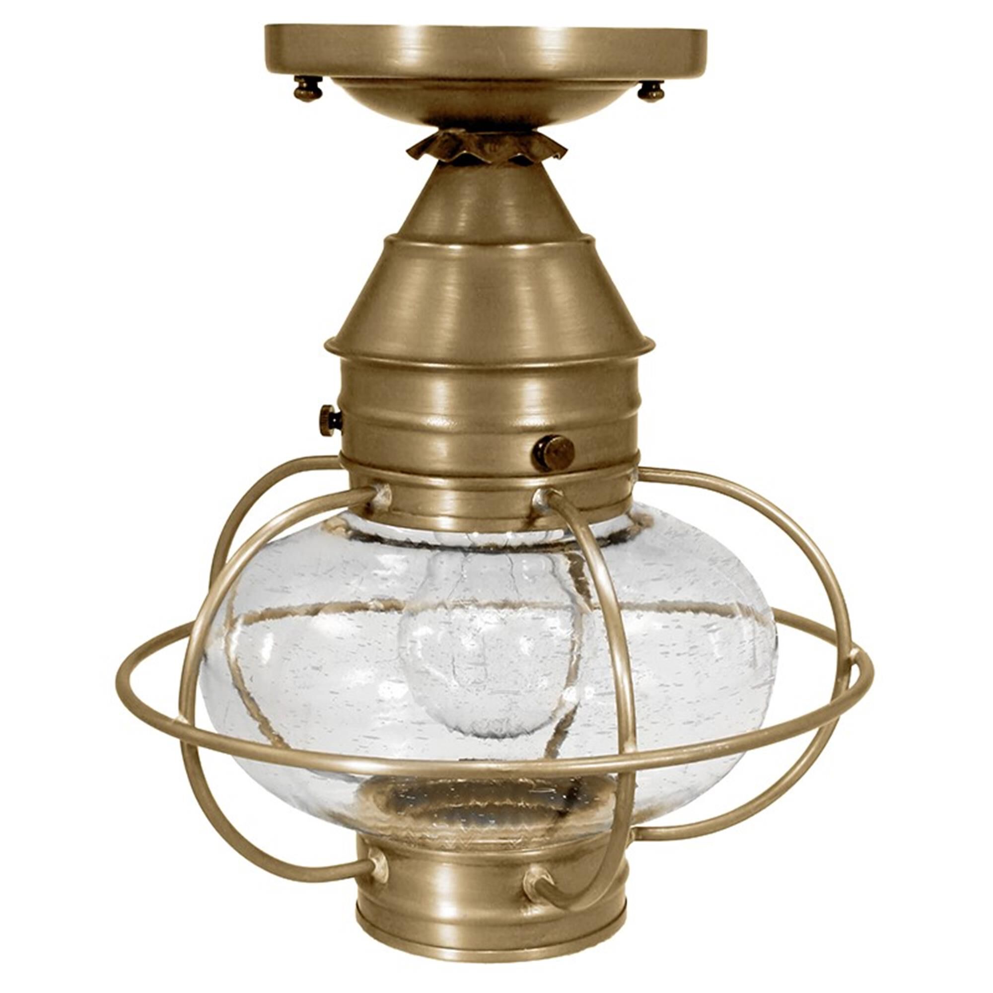 Onion 9 Inch Outdoor Flush Mount,