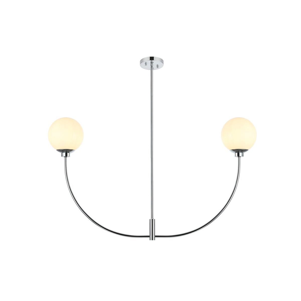 Nyomi 42 Inch 2 Light Linear Suspension Light by Elegant Lighting