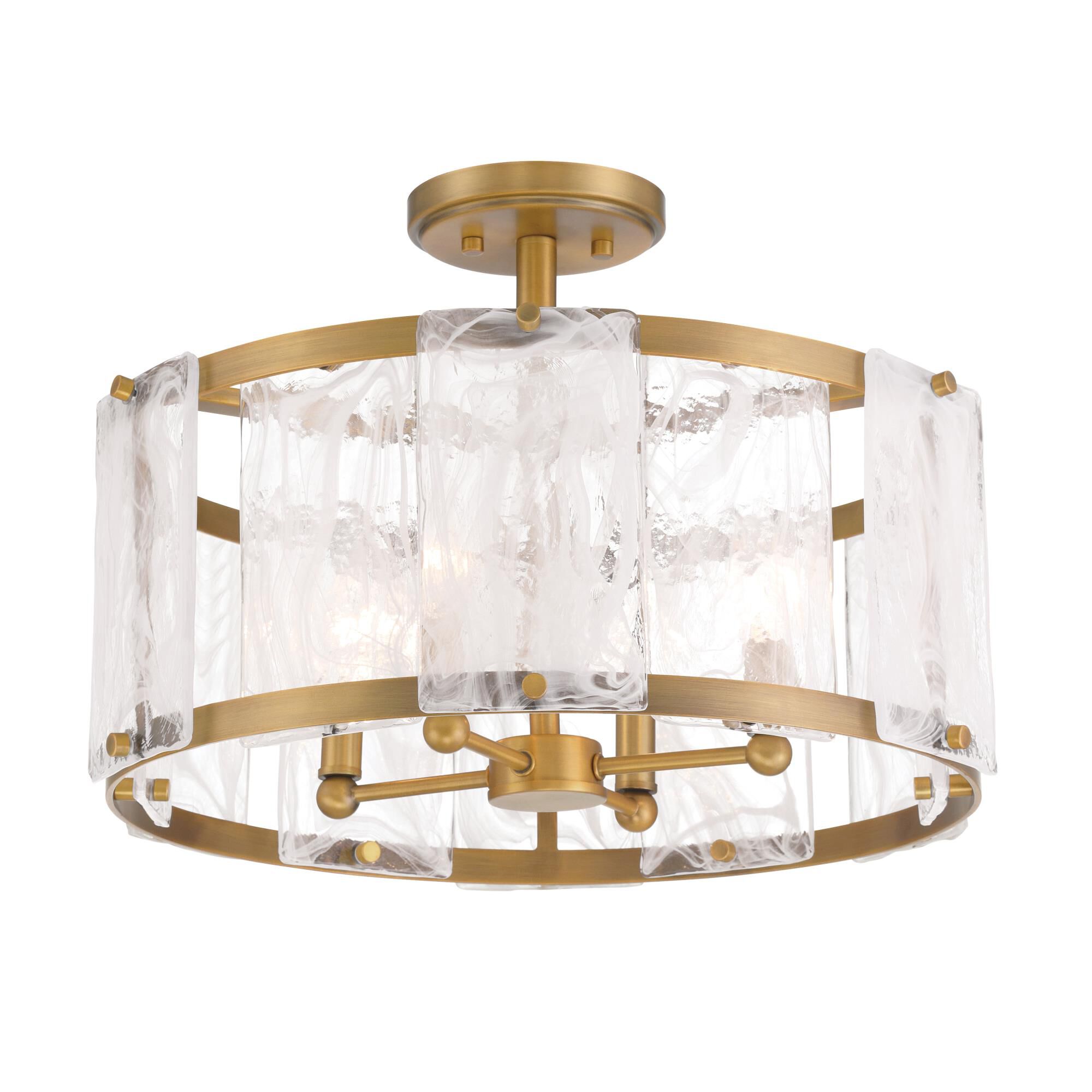 Veil 18 Inch Semi Flush Mount by Minka Lavery