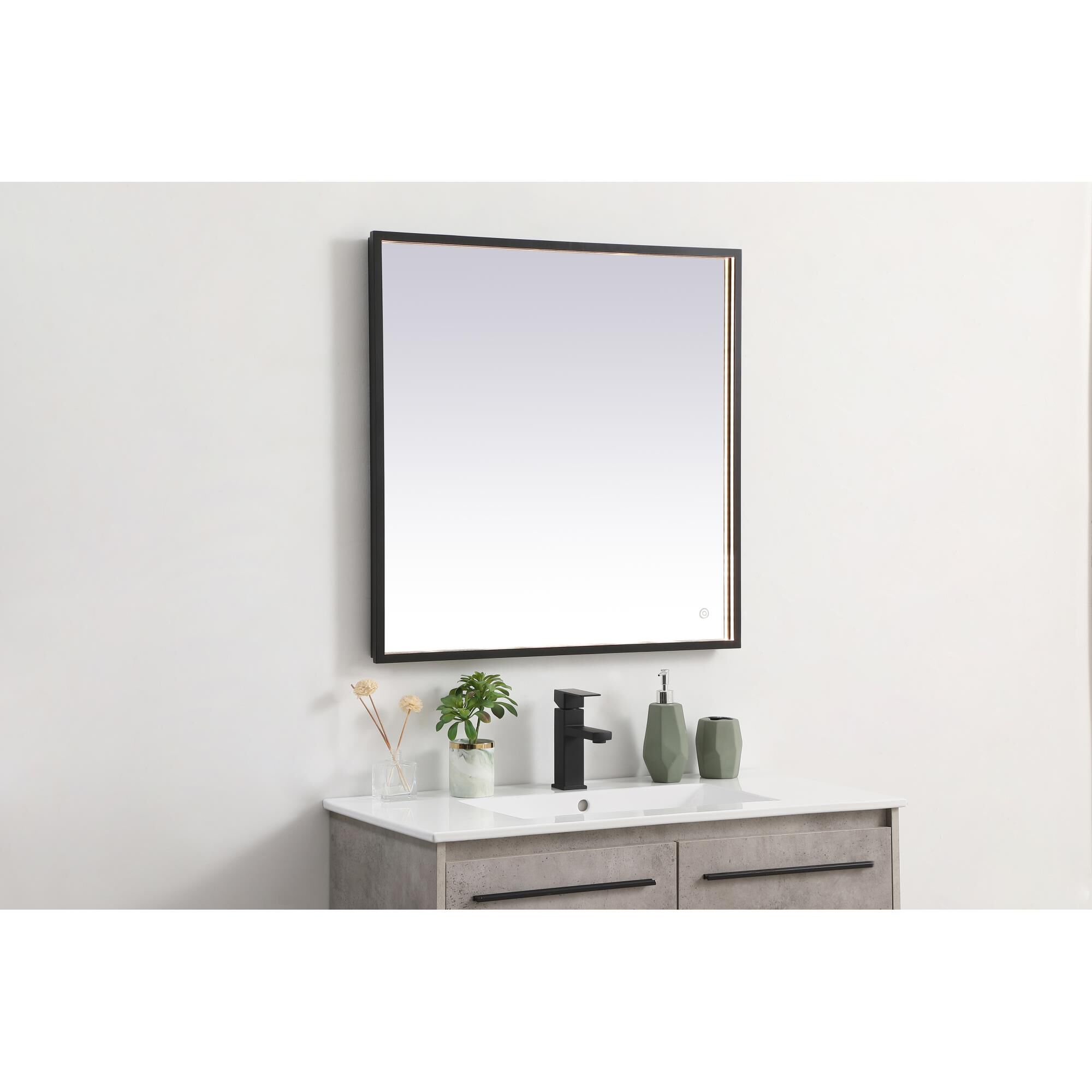 Pier LED Lighted Mirror by Elegant Decor