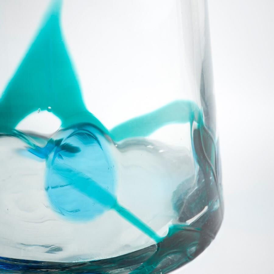 Shown in Blue-Clear finish