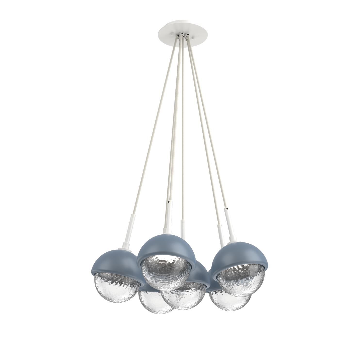 Levi Wilson Cabochon 19 Inch Multi Pendant Light by Hammerton Studio