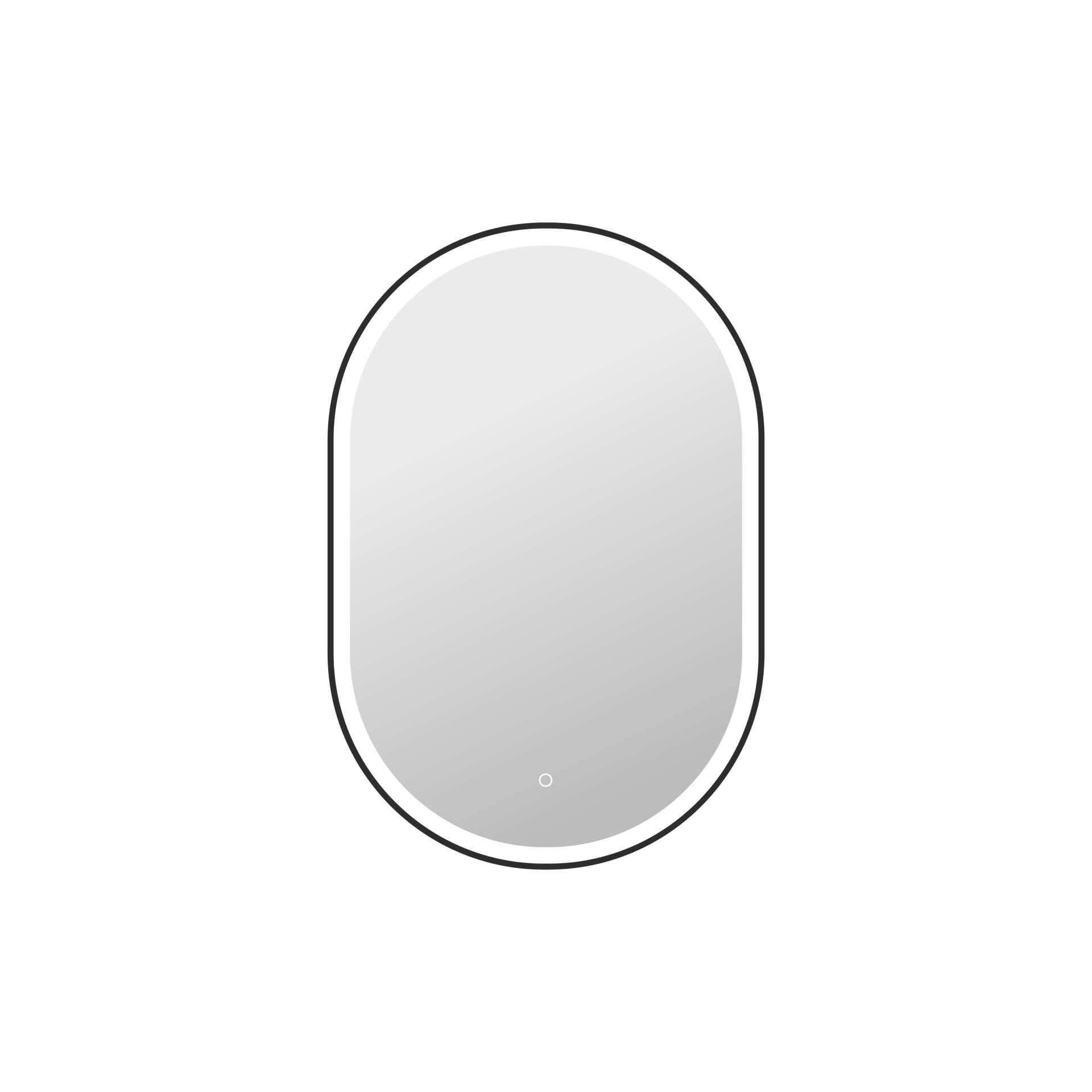 Harmoni 40 Inch Oval LED Lighted Mirror by Elegant Decor