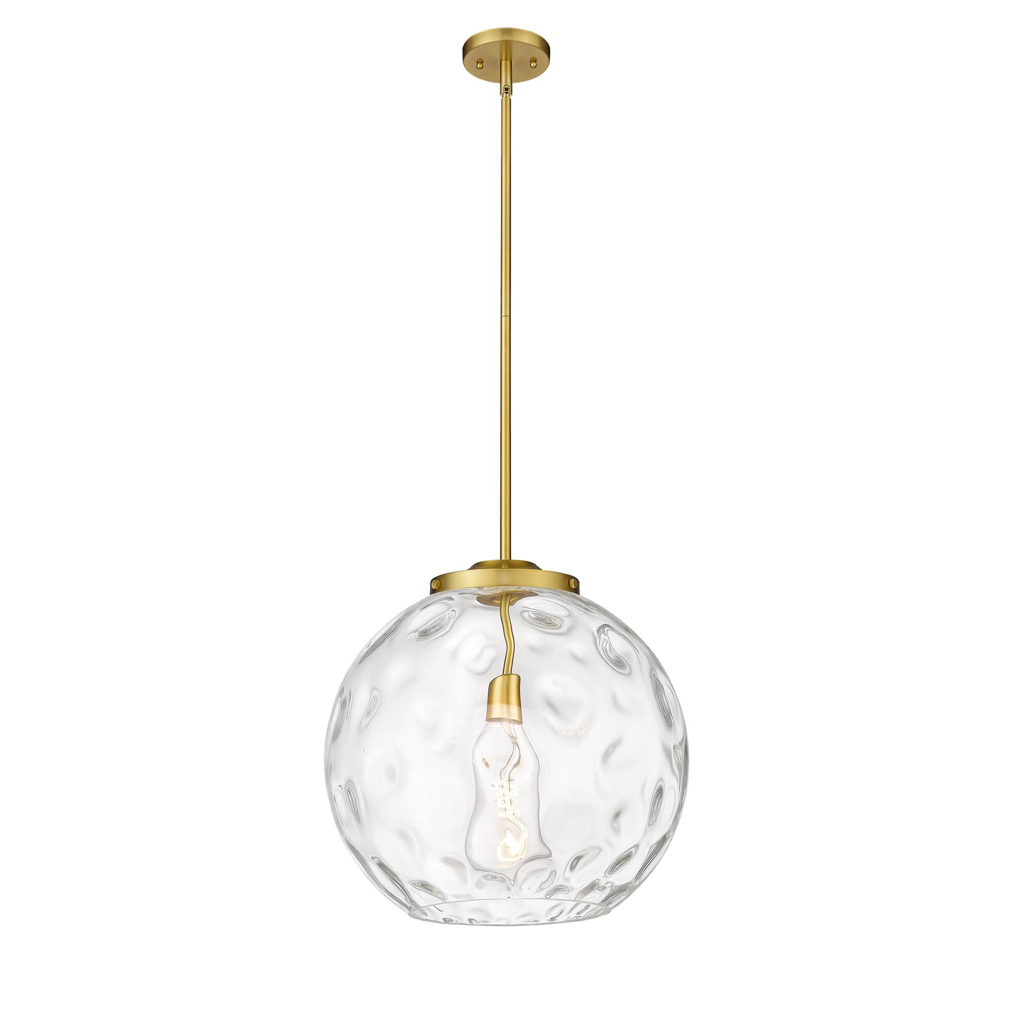 Shown in Satin Gold finish and Clear Athens Water  16