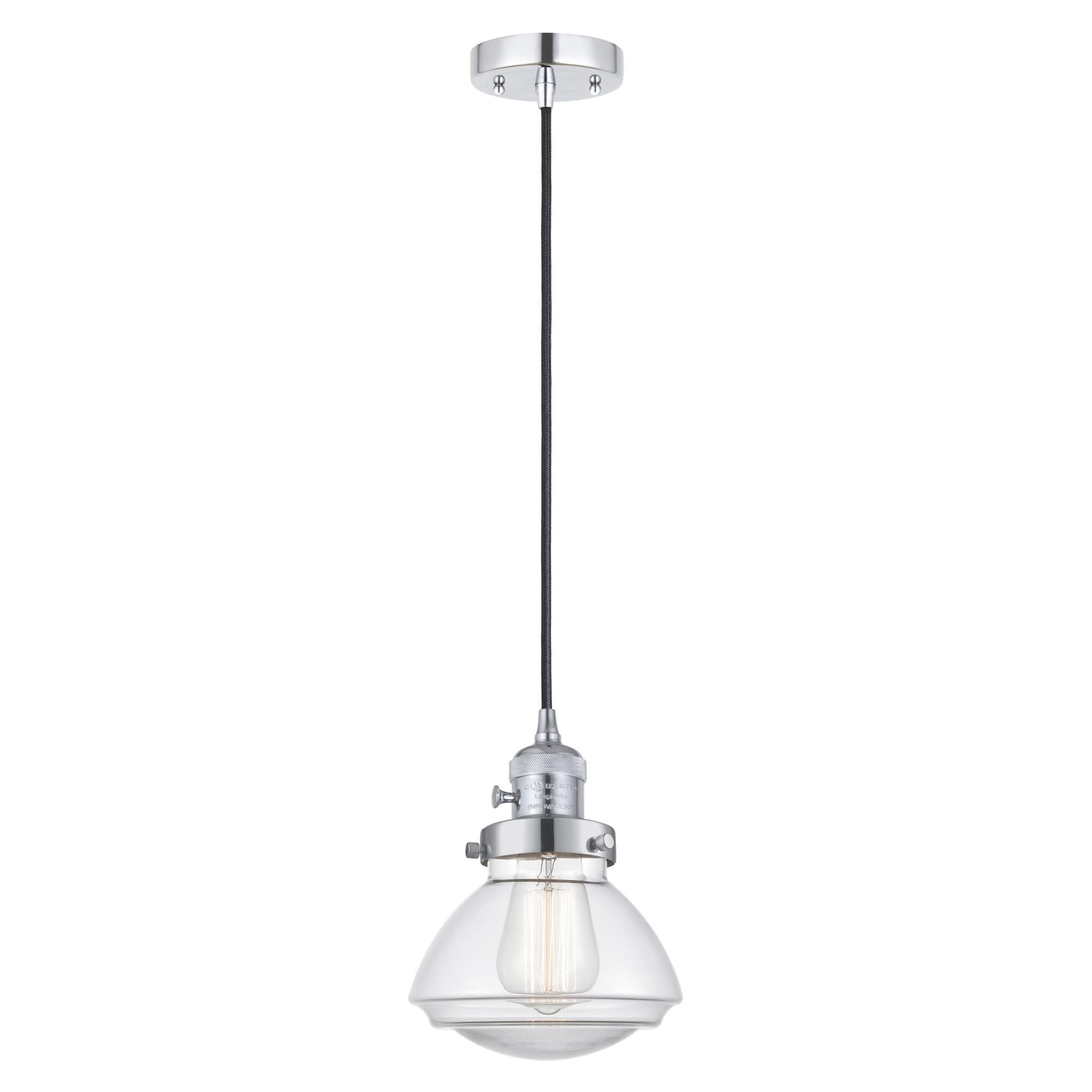 Shown in Polished Chrome finish and Clear glass