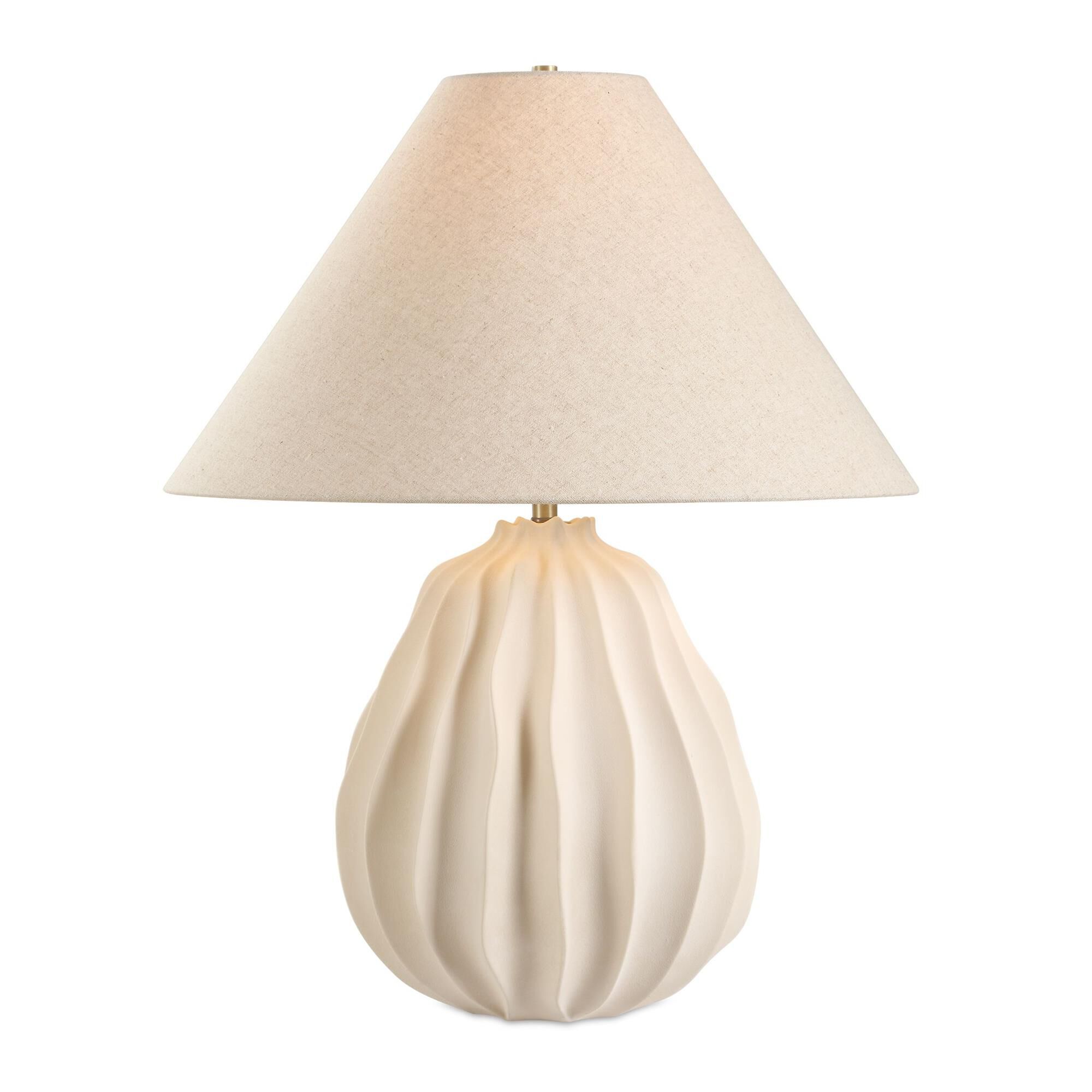Shown in Brown and White finish and Round Hardback shade