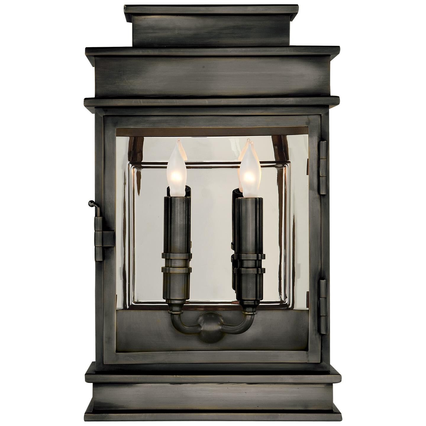 Chapman & Myers Linear Lantern 15 Inch Tall 2 Light Outdoor Wall Light by Visual Comfort Signature Collection