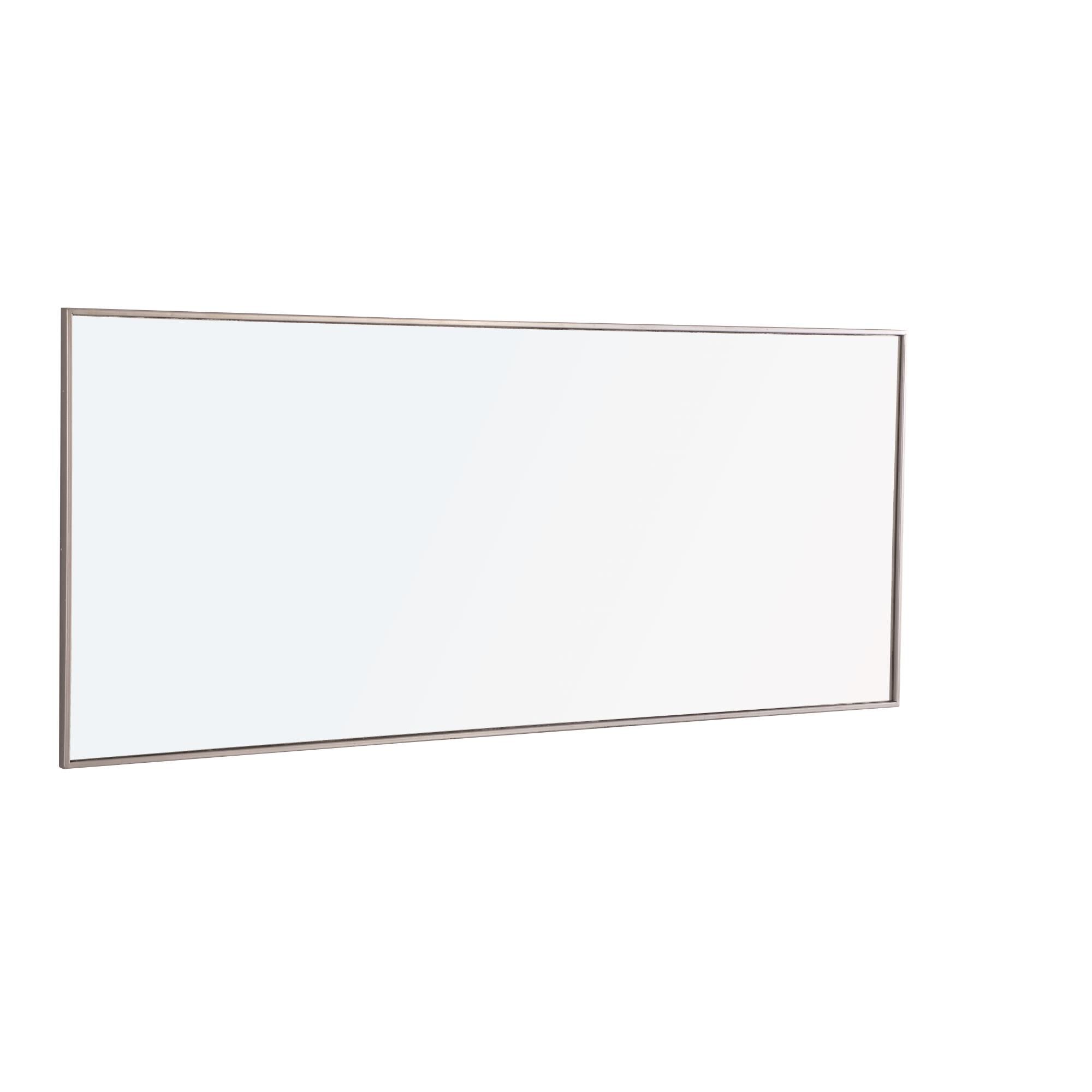 Shown in Silver finish and Clear Mirror Beveled glass